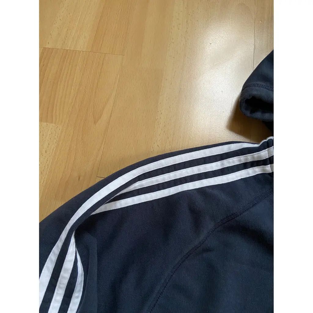 Adidas Adidas Navy 3-Stripes Zip Hoodie (XXL) Size US XXL / EU 58 / 5 - 2 Thumbnail