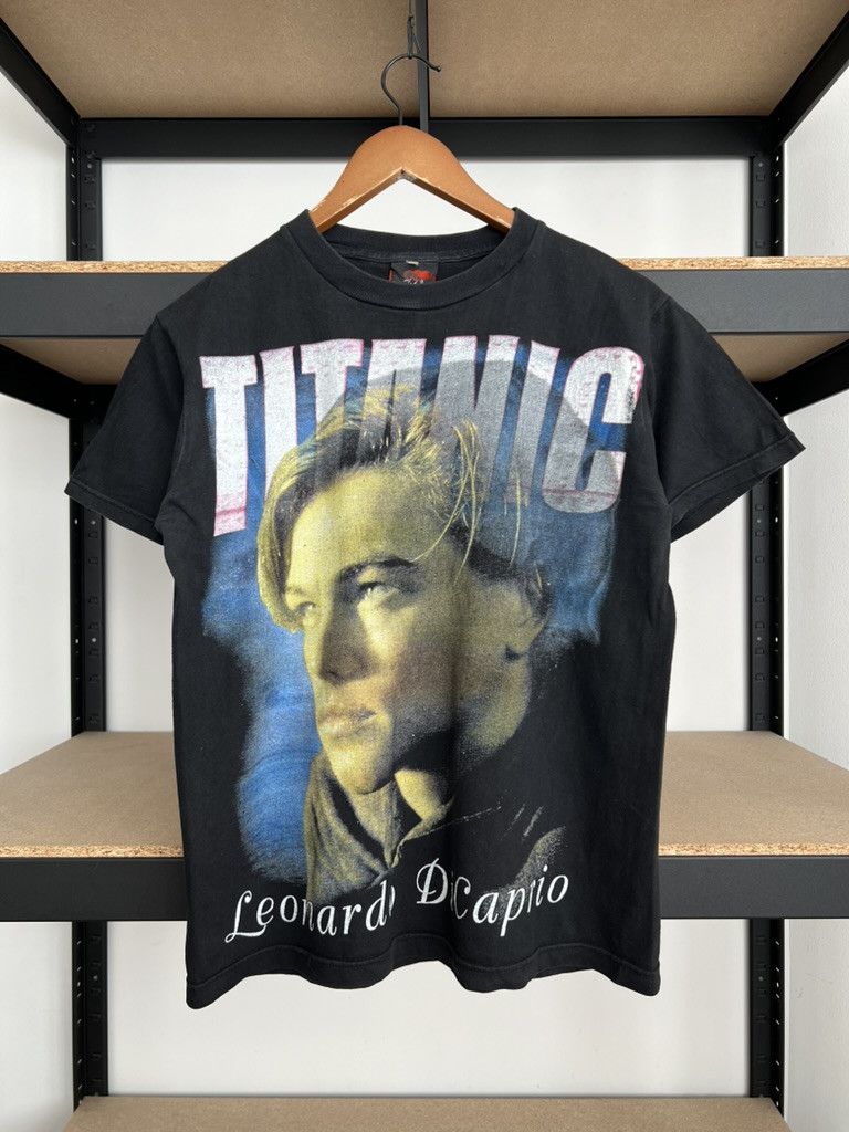 Vintage 90s Titanic Leonardo Dicaprio Movie Black T-shirt