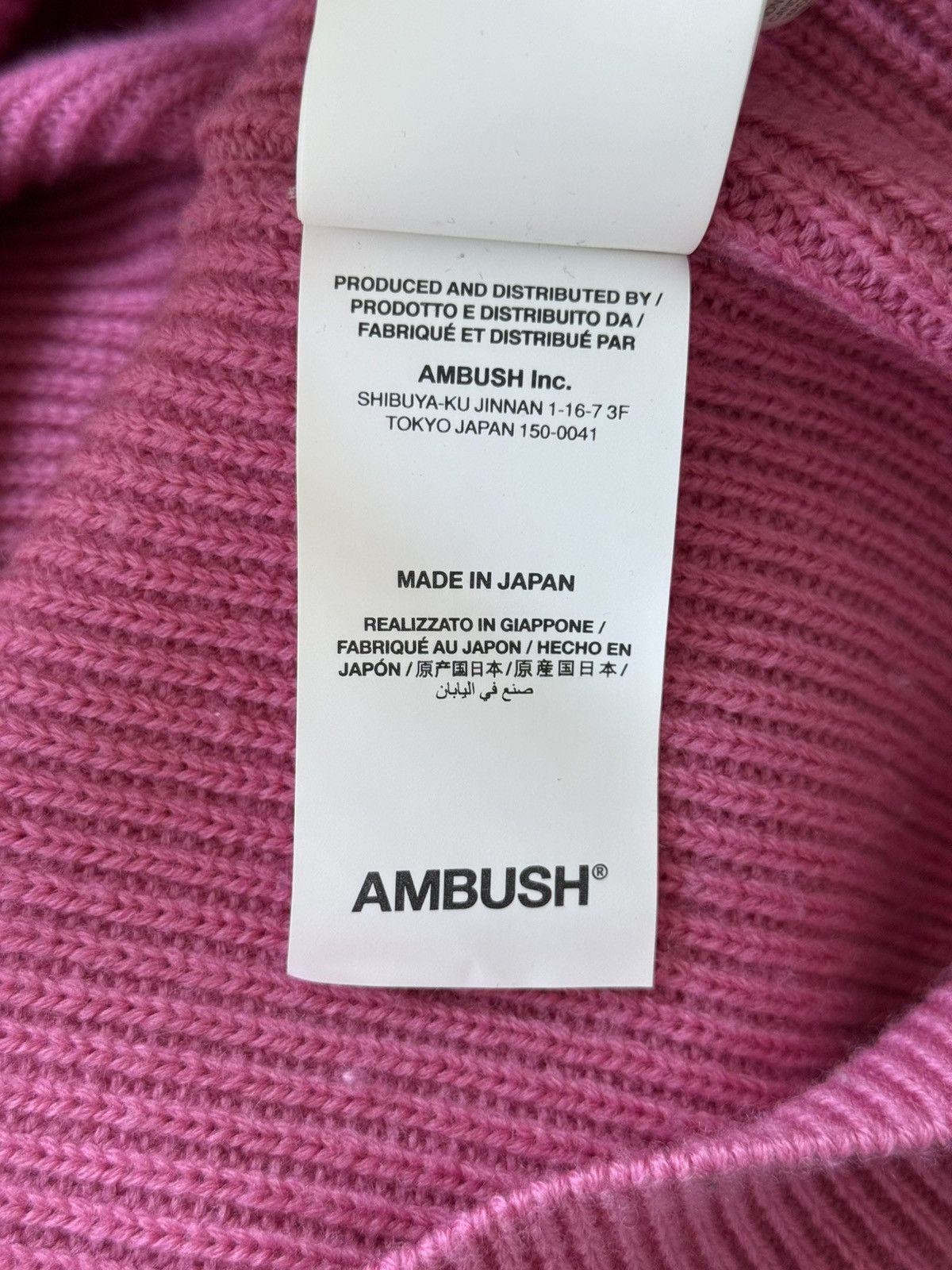 Ambush Design Ambush double shouldering sweater in pink Size US M / EU 48-50 / 2 - 6 Thumbnail
