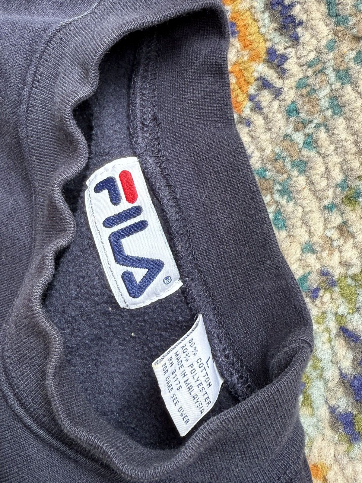 Fila × Vintage Vintage 90’s Fila Italia Crewneck Size US L / EU 52-54 / 3 - 3 Thumbnail