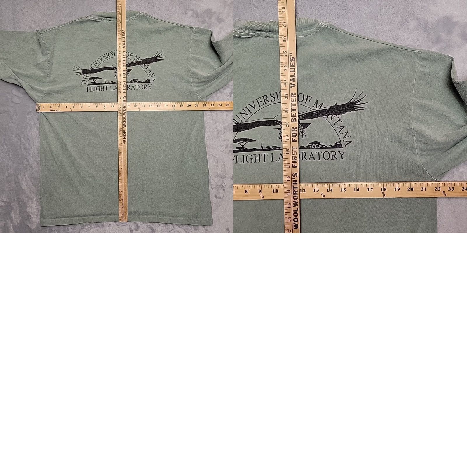 Vintage Vtg University of Montana Flight Lab Shirt Mens L Single Stitch LS Made in USA Size US L / EU 52-54 / 3 - 8 Thumbnail