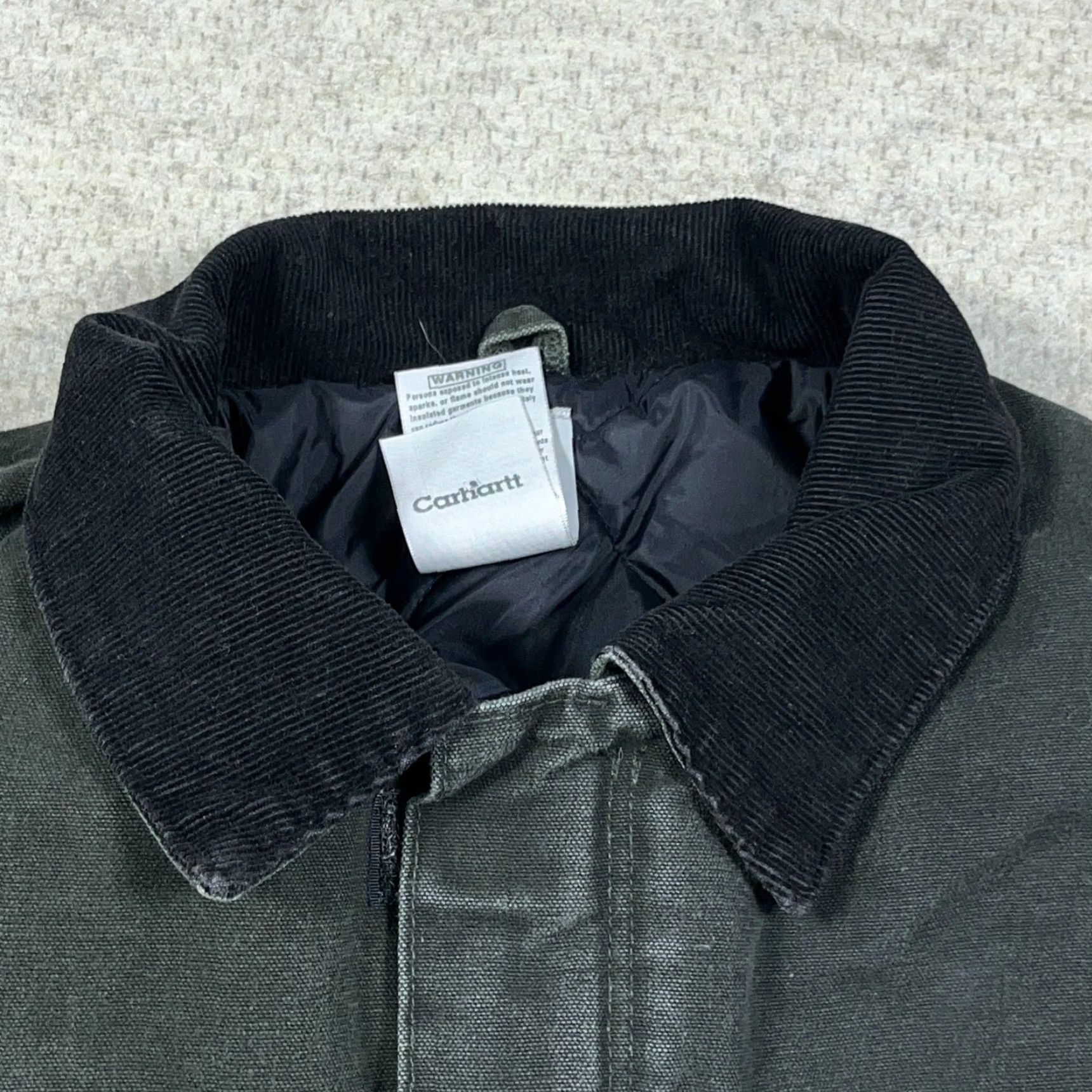 Carhartt VINTAGE Carhartt Jacket 2XL Men Moss Green Duck Canvas C26 MOS VTG Workwear Insulated Outdoor 90s Mens Size US XXL / EU 58 / 5 - 5 Thumbnail