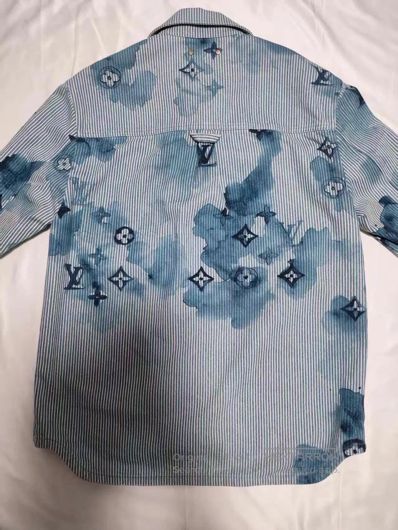 Louis Vuitton Blue Striped Pattern Button-Up Shirt XS. Size US XS / EU 42 / 0 - 2 Thumbnail