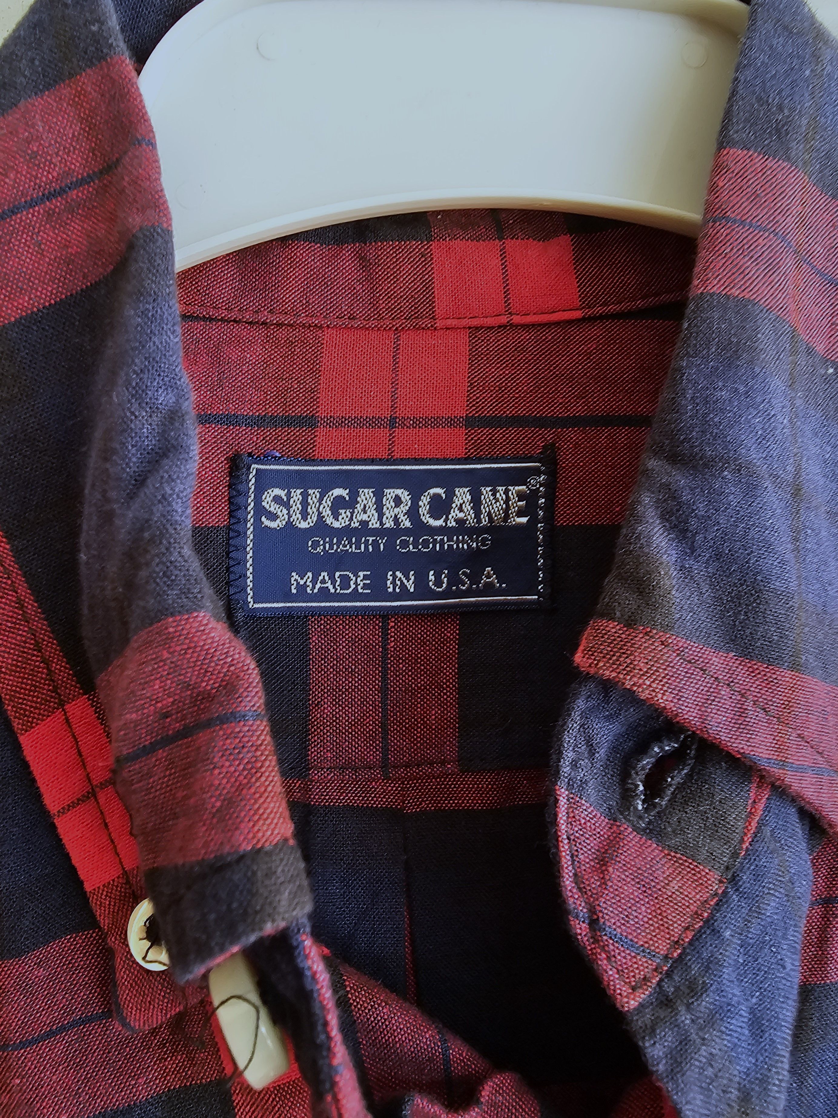 Sugar Cane Sugar Cane Long Sleeve Checkered Red Size US S / EU 44-46 / 1 - 5 Thumbnail