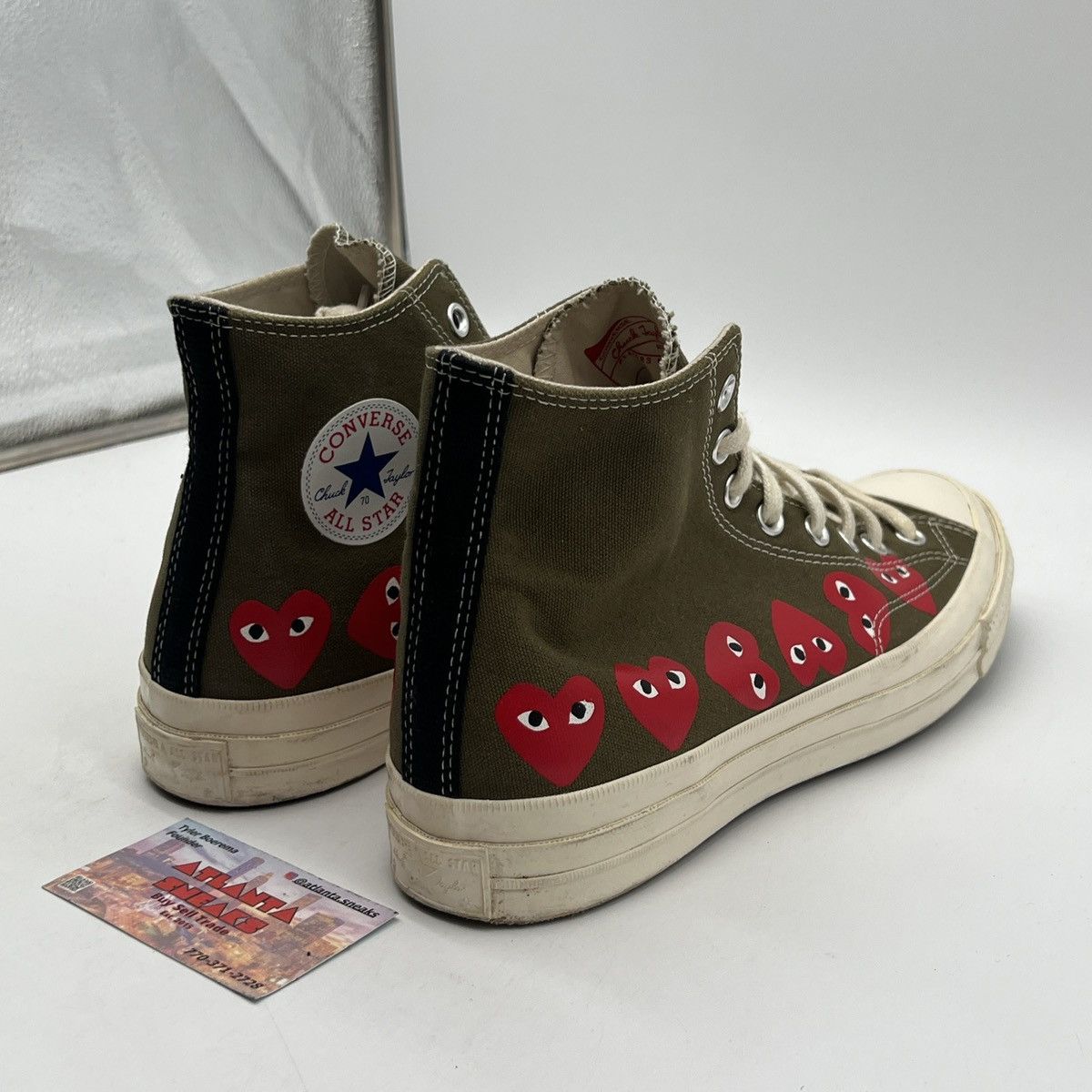 Converse Converse Comme des Garçons Play x Chuck 70 Hi Multi Heart Size US 11 / EU 44 - 5 Thumbnail