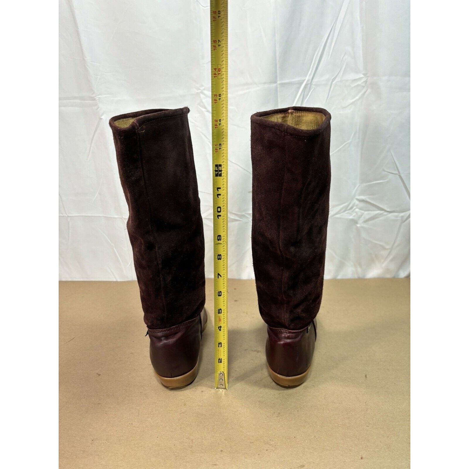 Bass Bass Burgundy Leather & Suede Boots Wmns Sz 5 Size US 5 / IT 35 - 5 Thumbnail