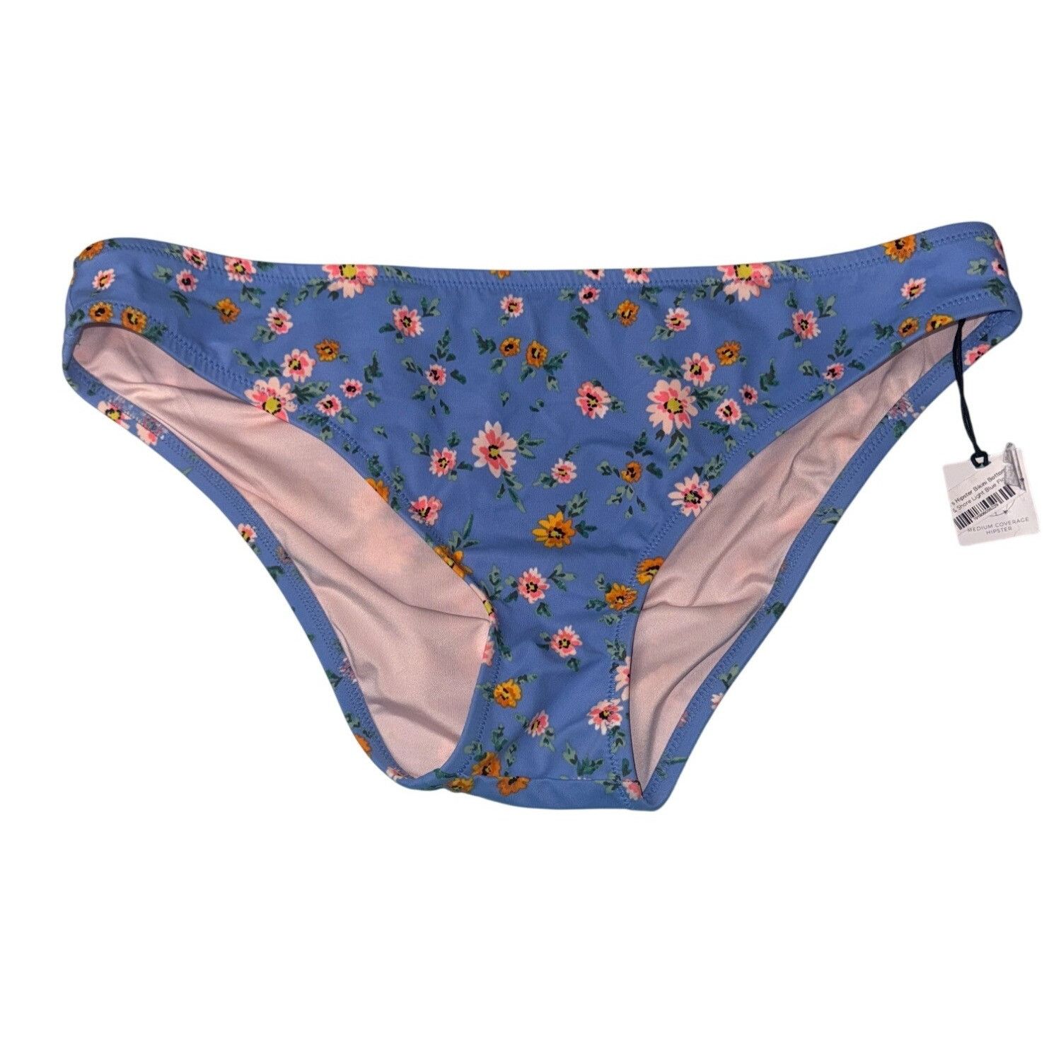 Other Shade & Shore Floral Bikini Bottoms Womens Size S Blue Multi Size ONE SIZE - 2 Thumbnail