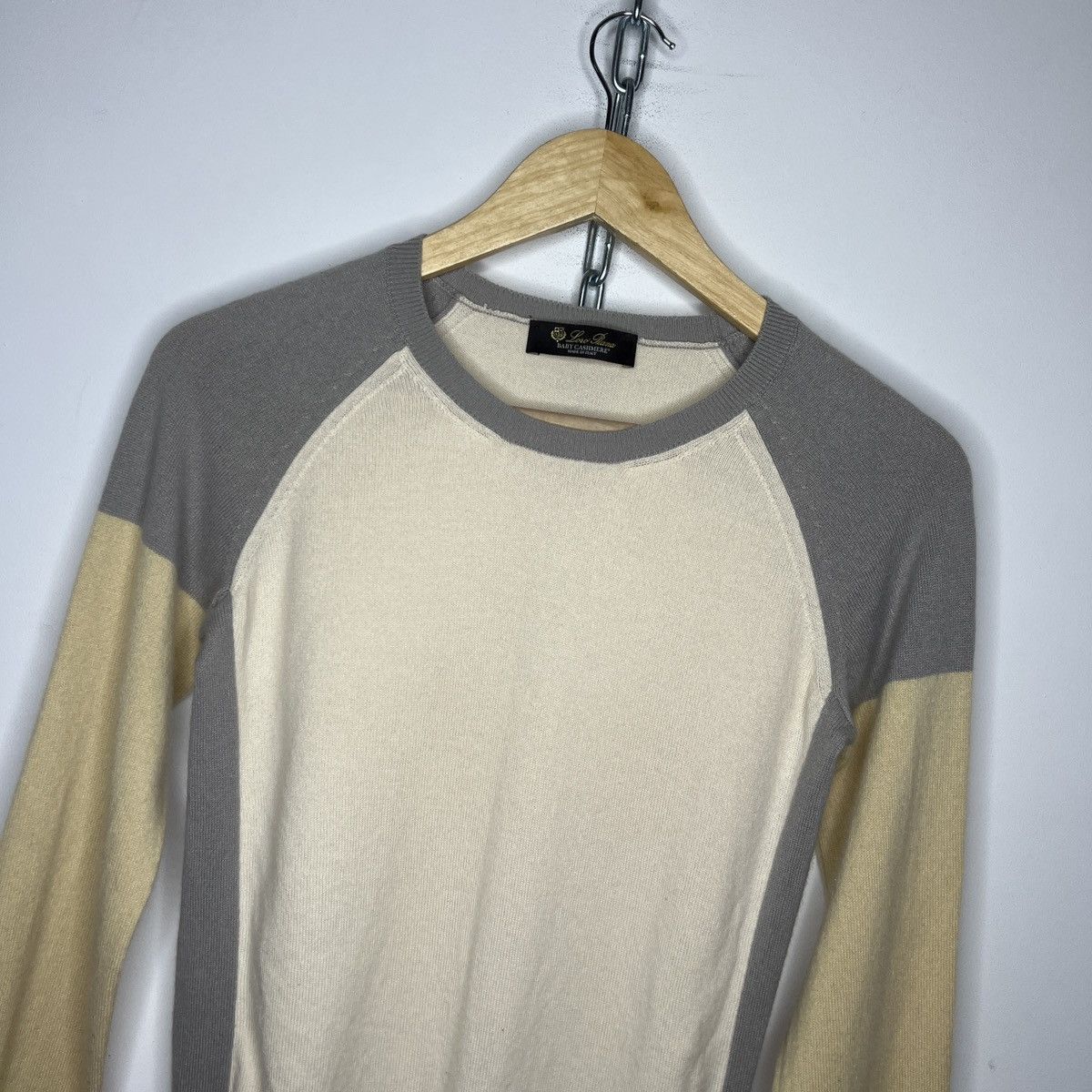 Designer × Loro Piana Loro Piana Womens Beige Baby Cashmere Sweater Jumper Knit Size M / US 6-8 / IT 42-44 - 4 Thumbnail