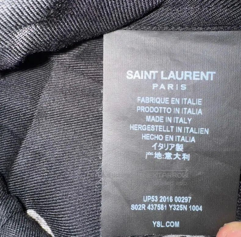 Saint Laurent Paris Saint Laurent Music Note Black Shirt. Size US L / EU 52-54 / 3 - 5 Thumbnail