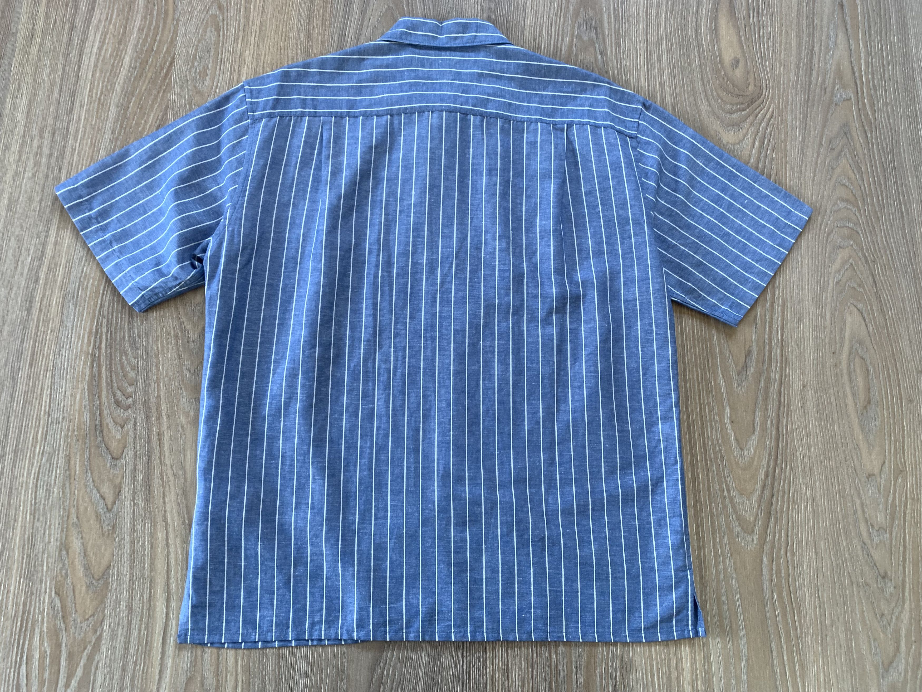 Uniqlo Uniqlo Cotton Linen Short Sleeve Stripe Shirt Size US S / EU 44-46 / 1 - 3 Thumbnail