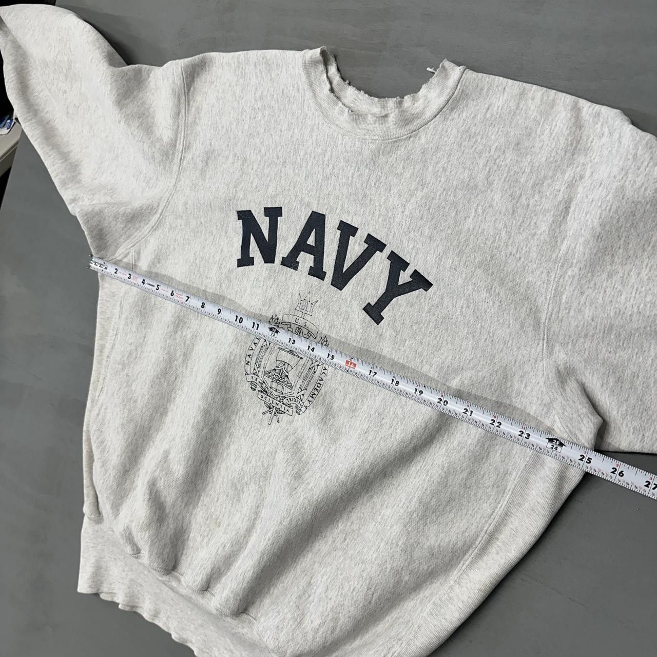 Champion Vintage 80s Navy Reverse Weave Grey Sweatshirt XL Size US XL / EU 56 / 4 - 5 Thumbnail
