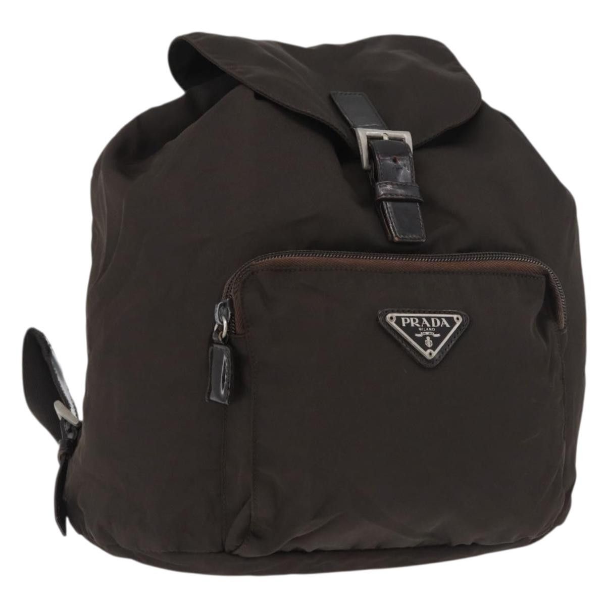 Prada PRADA Backpack Nylon Black Silver Auth 176629  display picture 2