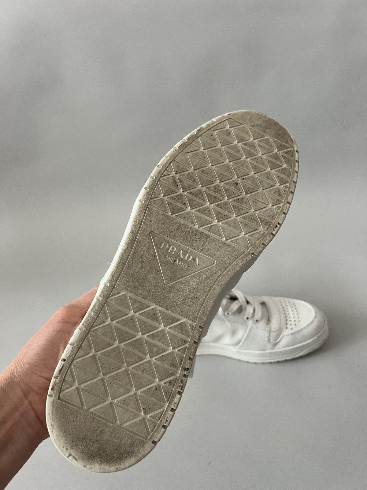 Prada Prada Downtown Leather Sneakers Size US 10 / EU 43 - 7 Thumbnail