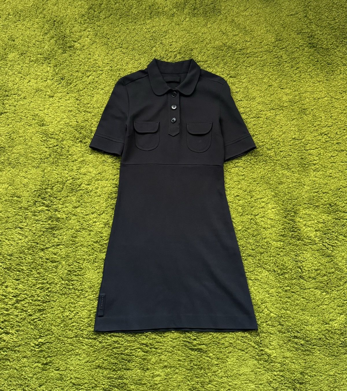 Prada Prada avant garde black tab minimalist dress Size M / US 6-8 / IT 42-44 - 1 Thumbnail
