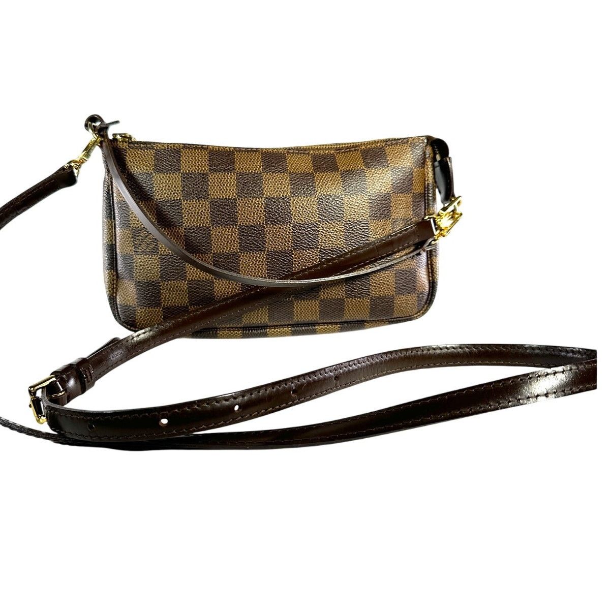 Louis Vuitton LOUIS VUITTON Damier Ebene Navona Shoulder Bag Pochette Size ONE SIZE - 12 Thumbnail