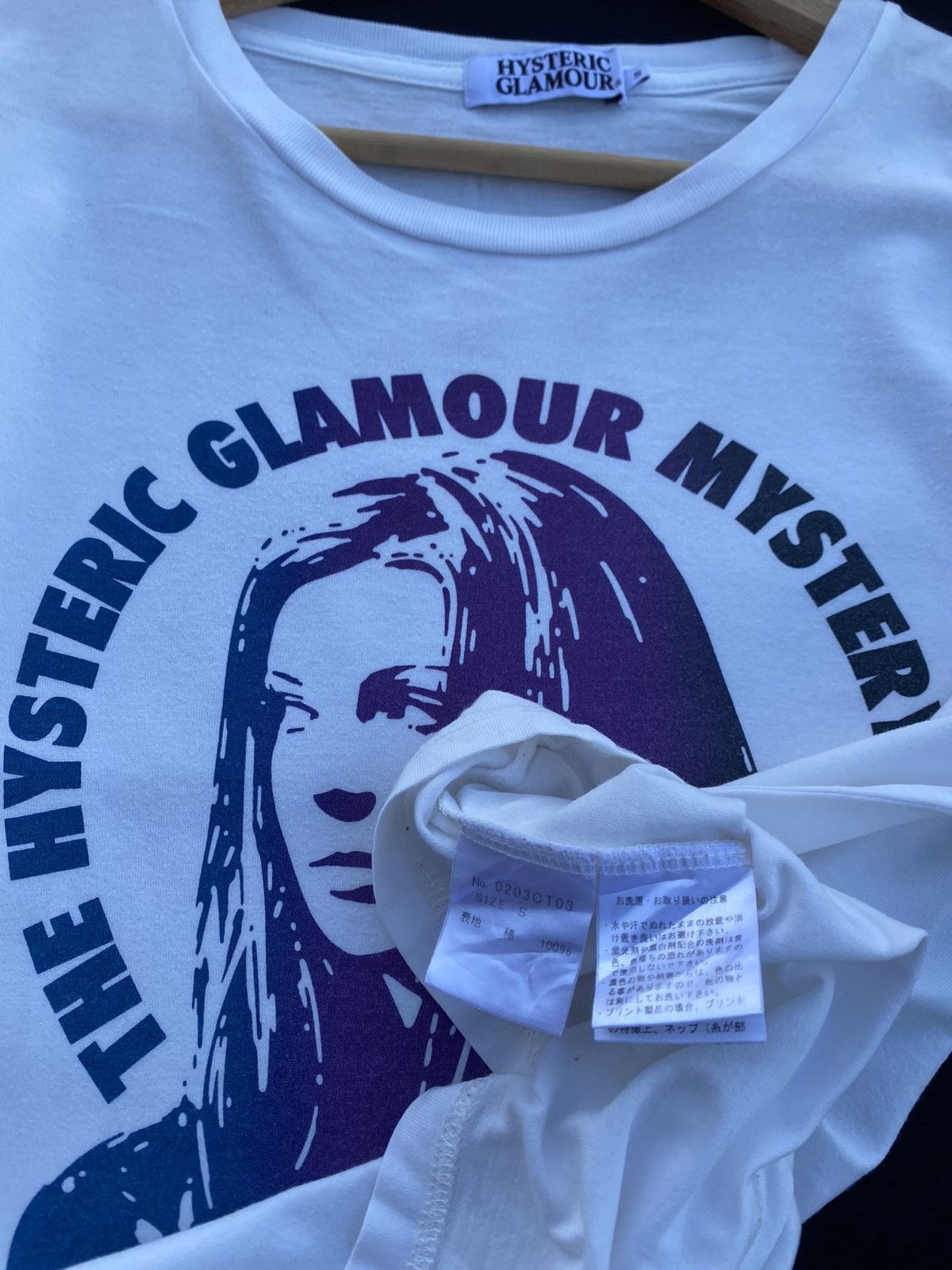 Hysteric Glamour Rare Hysteric Glamour Mystery Girl Tshirt Size US S / EU 44-46 / 1 - 10 Thumbnail