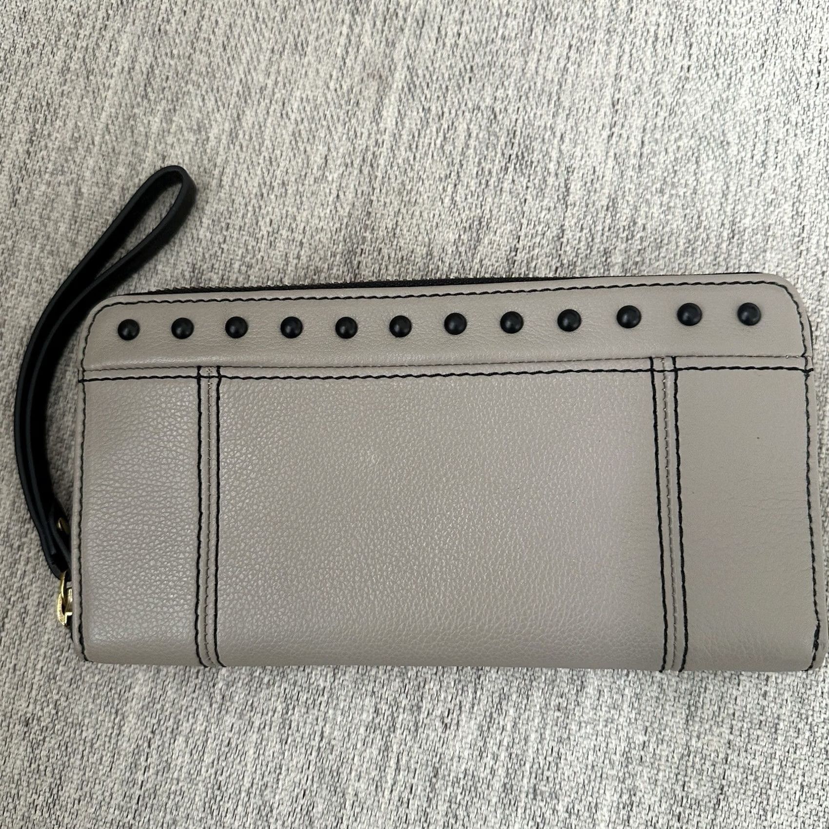 Fossil Fossil Jori RFID Zip Clutch Taupe Wallet Women Zip-Around Size ONE SIZE - 2 Thumbnail