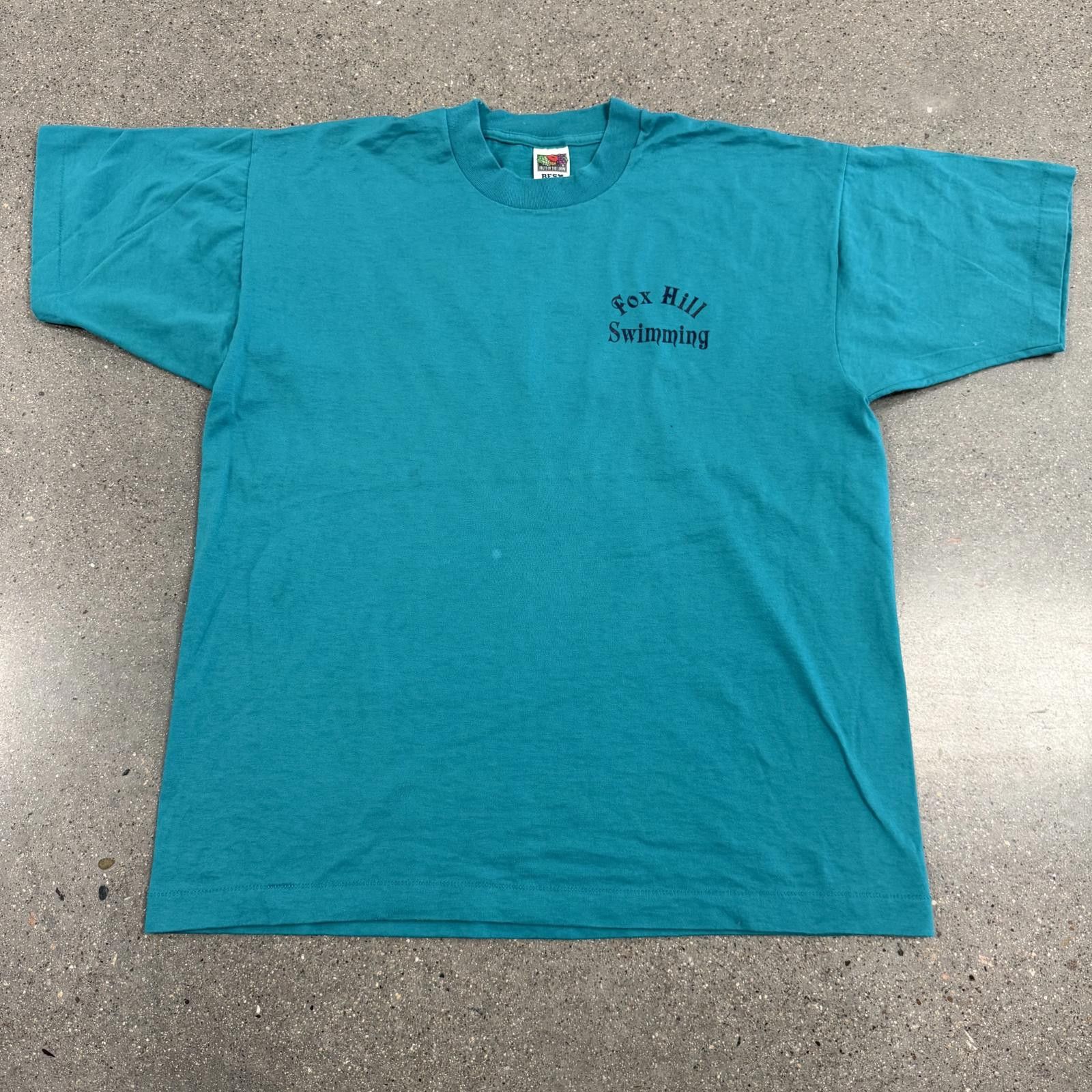 Fruit Of The Loom Vtg FOTL Single Stitch Fox Hill Swimming T-Shirt XL Size US L / EU 52-54 / 3 - 1 Thumbnail