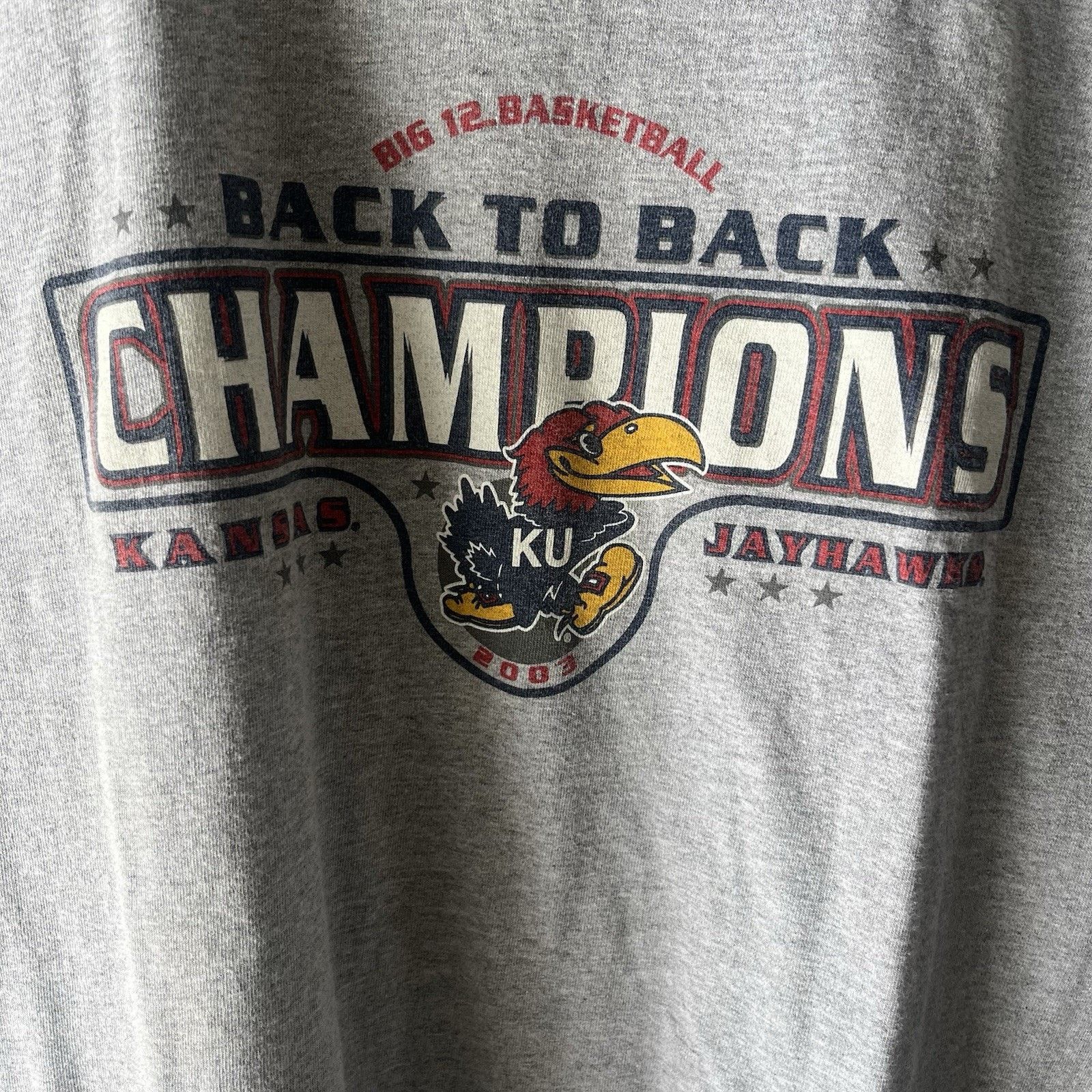 Vintage Vintage 2003 Back To Back Champions KU Jayhawks T-shirt Men’ Size US XXL / EU 58 / 5 - 3 Thumbnail