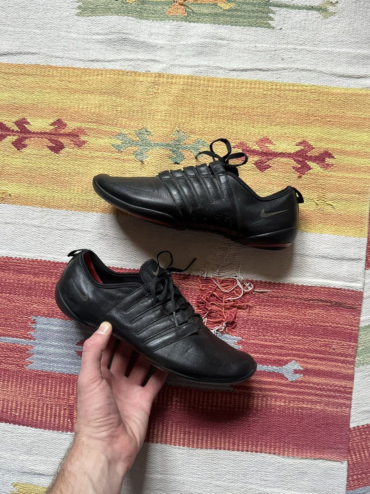 Vintage Vintage 2006 Nike y2k Japanese Low Leather Sneakers Size US 7.5 / IT 37.5 - 1 Thumbnail