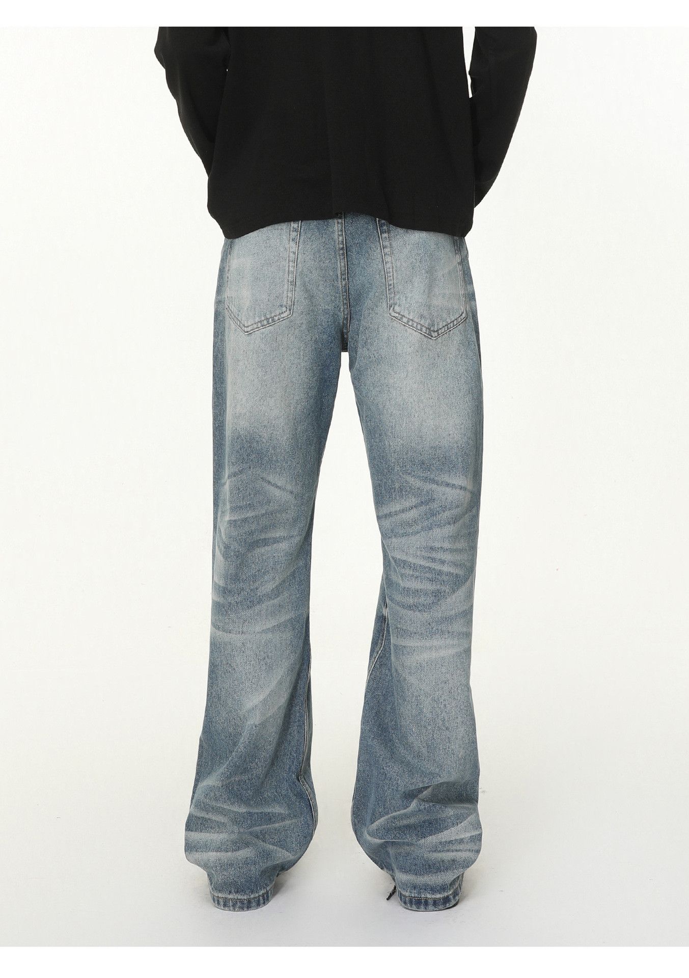 Japanese Brand American vibe washed distressed loose straight jeans Size US 32 / EU 48 - 5 Thumbnail