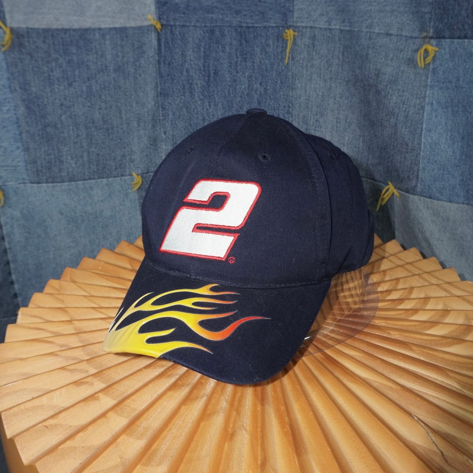 Chase Authentics OSFA - Vintage Y2K NASCAR racing embroidered 2000s flame hat Size ONE SIZE - 2 Thumbnail