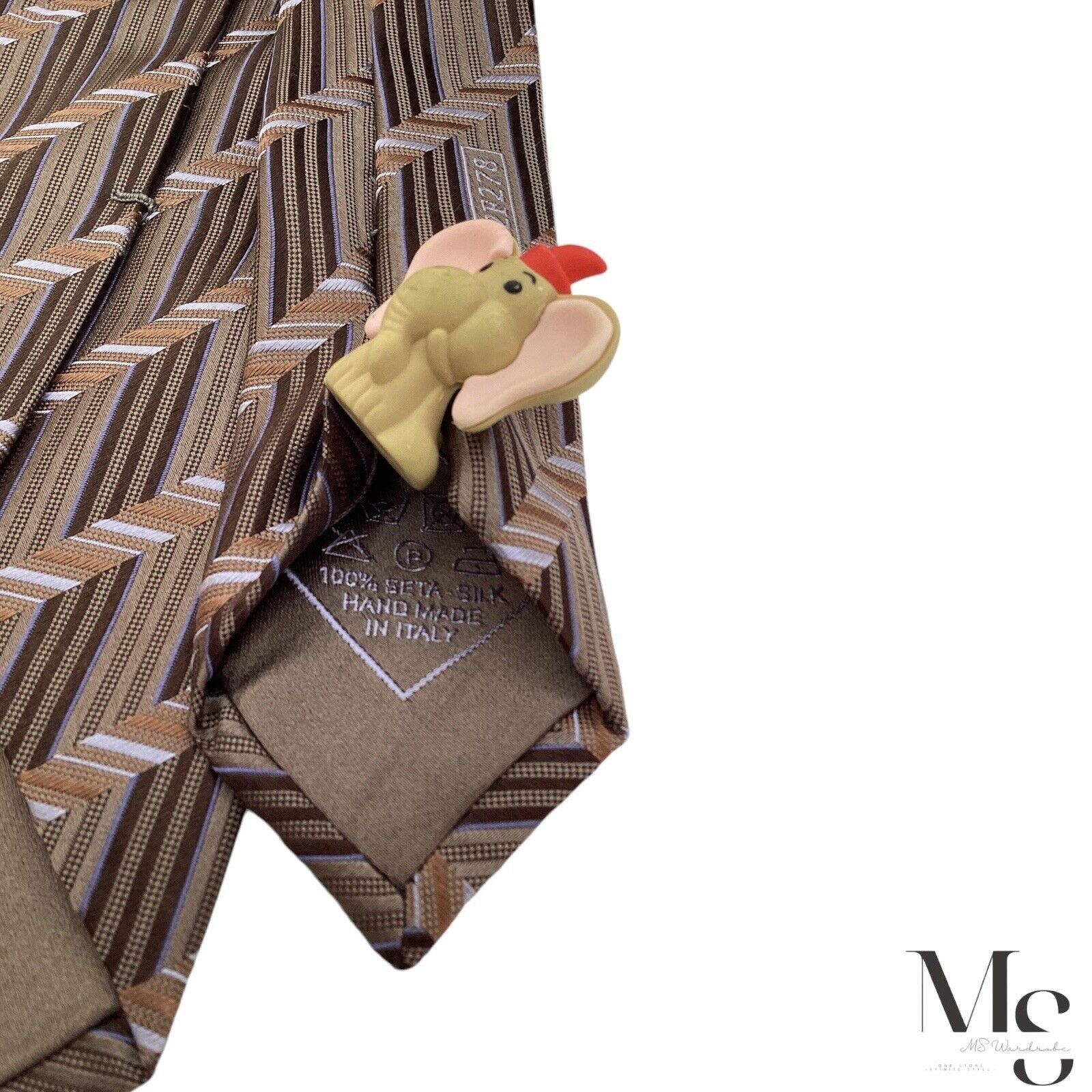 Brioni Brioni XL Brown Striped Luxury Designer Silk Tie Hand Made I Size ONE SIZE - 5 Thumbnail
