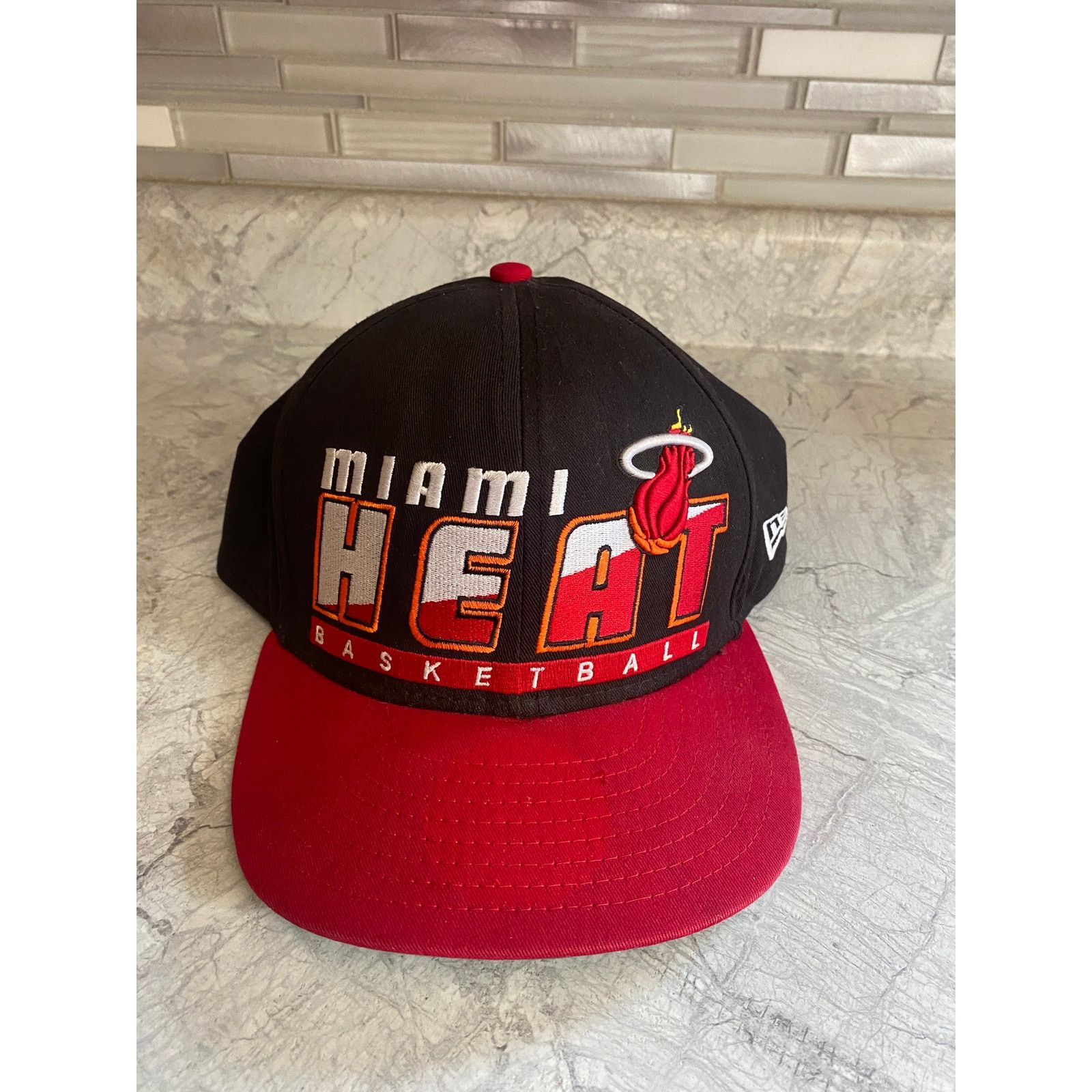 New Era Miami Heat New Era Hardwood Classics Snapback Hat Size ONE SIZE - 2 Thumbnail