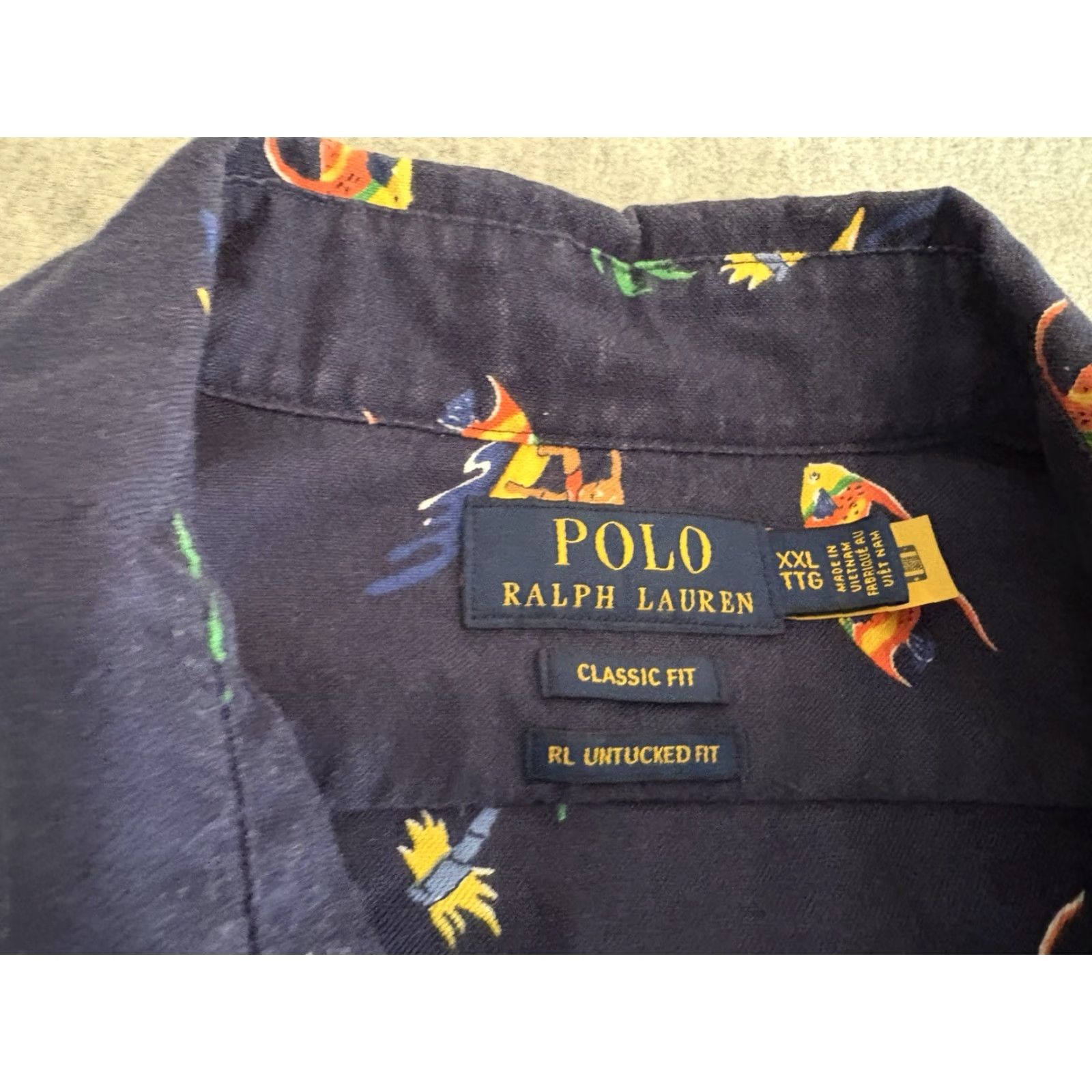 Polo Ralph Lauren Polo Ralph Lauren RL Untucked Fit Short Sleeve Button-Up Shirt Surfing 2XL XXL Blue Beach Nautical Outdoor Mens Shirt Size US XXL / EU 58 / 5 - 2 Thumbnail
