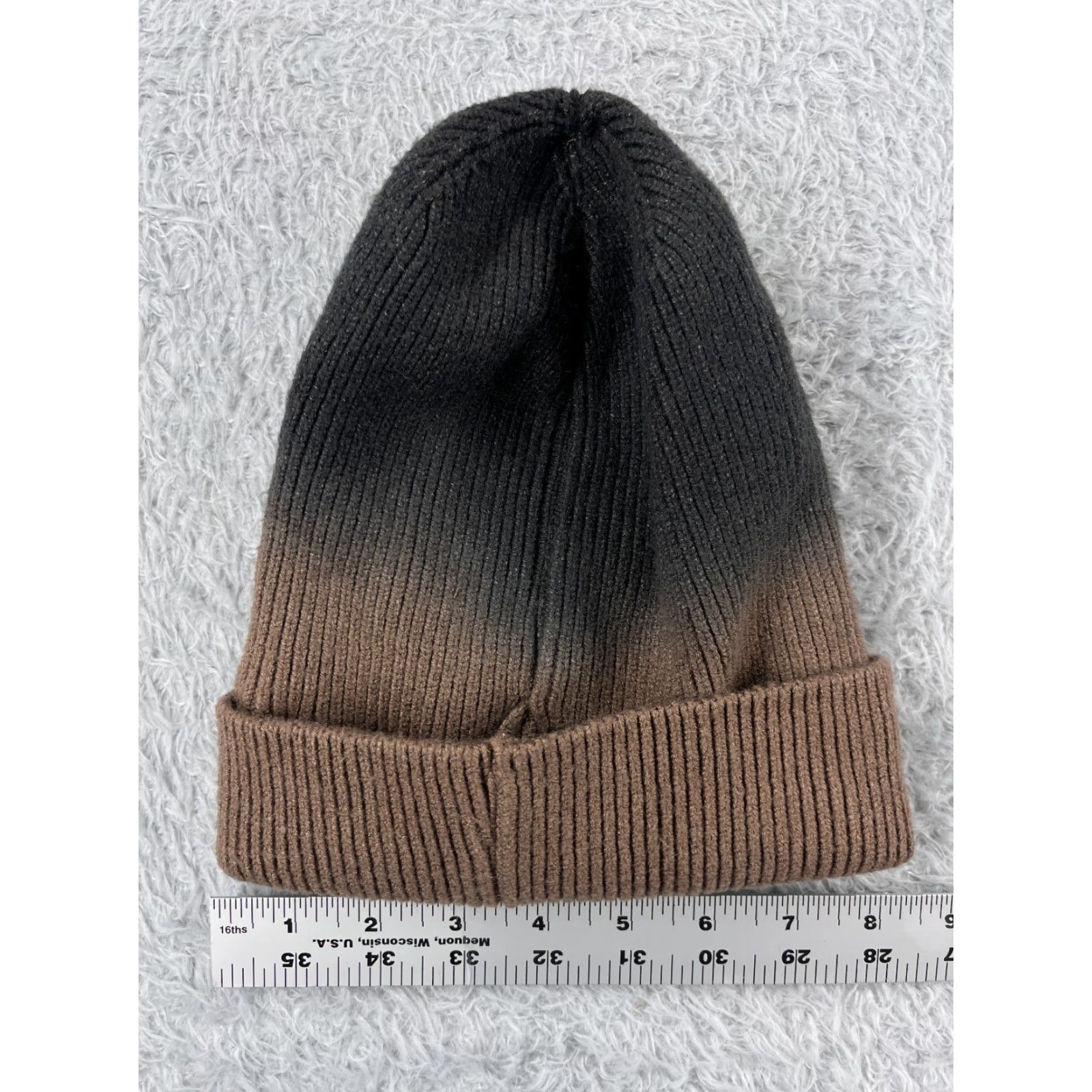 Vintage Wmcaps Equipment Beanie Adult One Size Brown Ombre Knit Viscose Poly Blend Men Beanie Outdoor Ski Travel Casual Hat/Cap Mens Size ONE SIZE - 4 Thumbnail