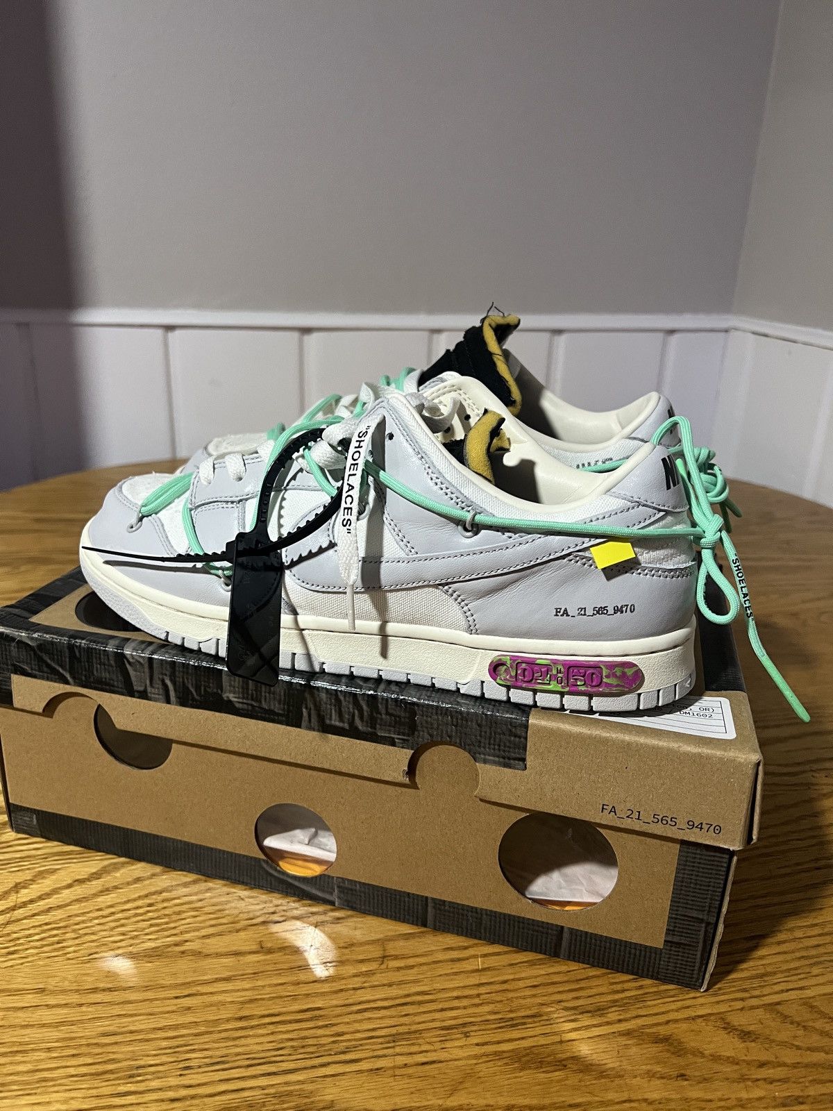 Nike Dunk off white lot 4 Nike Low Dunk Off White Lot 4 main image 3