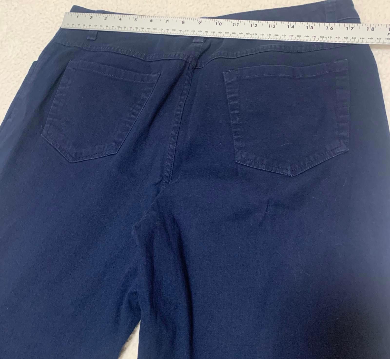 Cherokee Cherokee Women's Size 16 Navy Blue Wide Leg Capri Pants Size 38" / US 16 / IT 52 - 8 Thumbnail