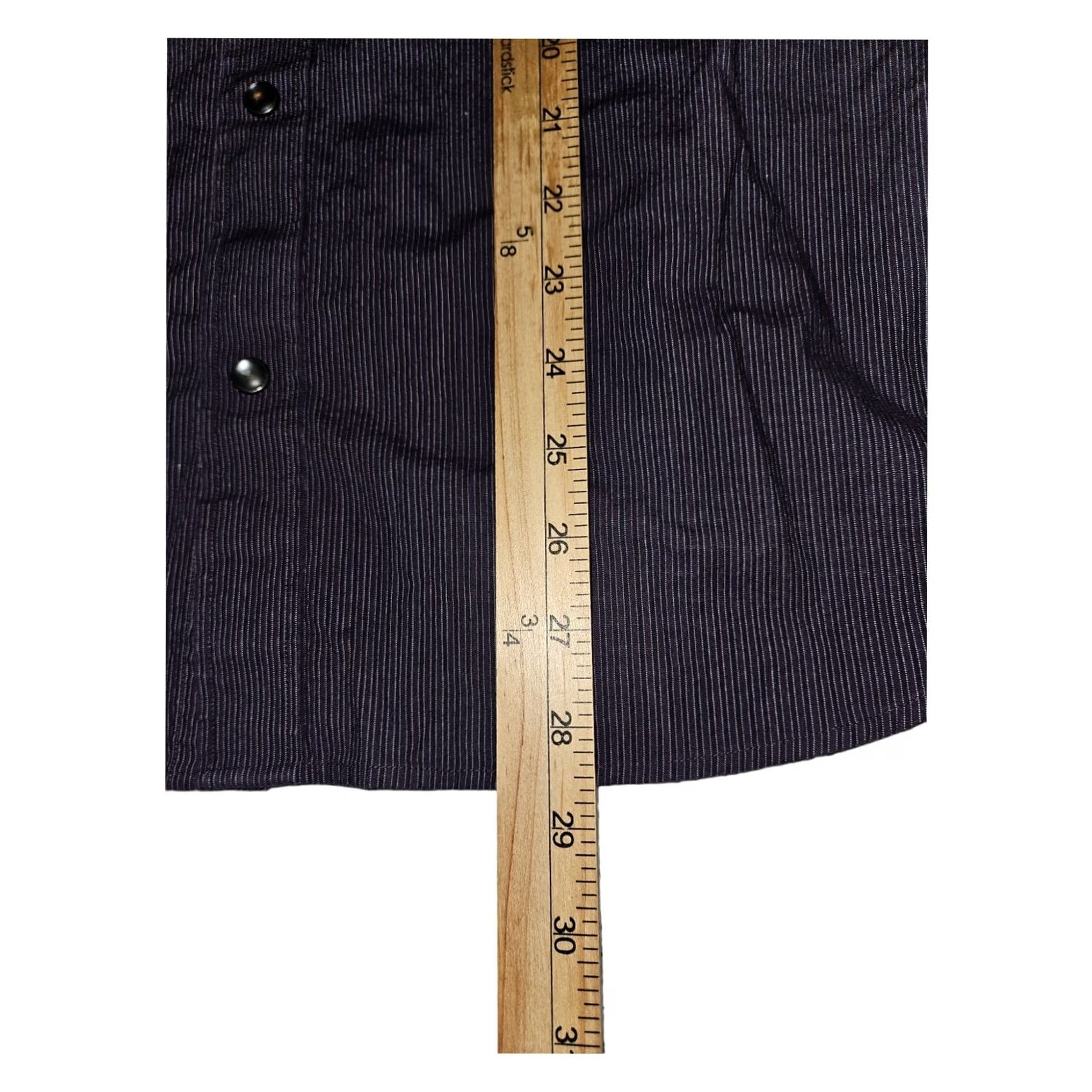 Banana Republic VINTAGE Banana Republic Pearl Snap Shirt Men L Purple Striped Preppy Western Cowboy Button-Up Size US L / EU 52-54 / 3 - 4 Thumbnail