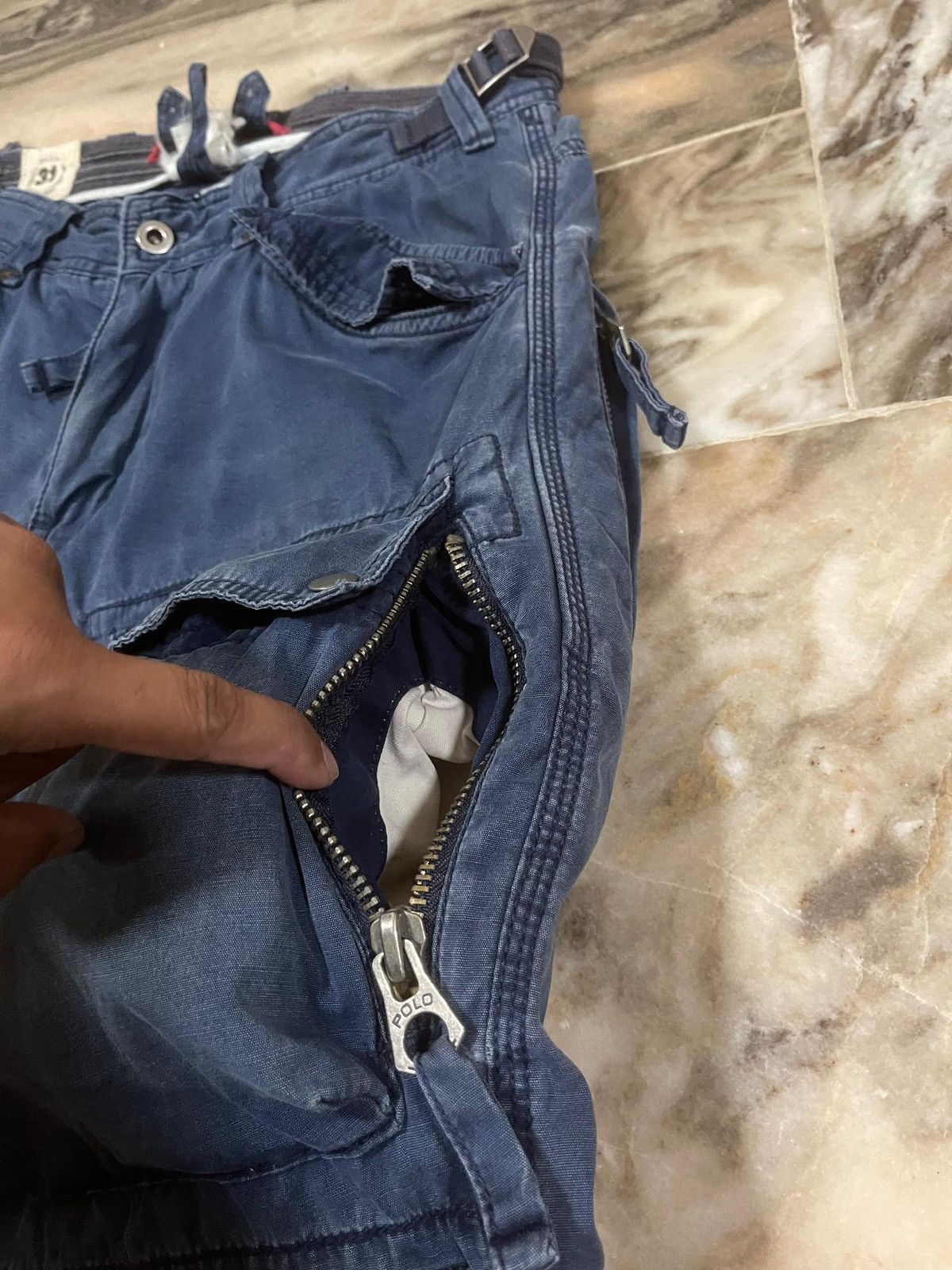 Polo Ralph Lauren Polo Ralph Lauren Faded Bondage Utility Pocket Cargo Pants Size US 33 - 6 Thumbnail