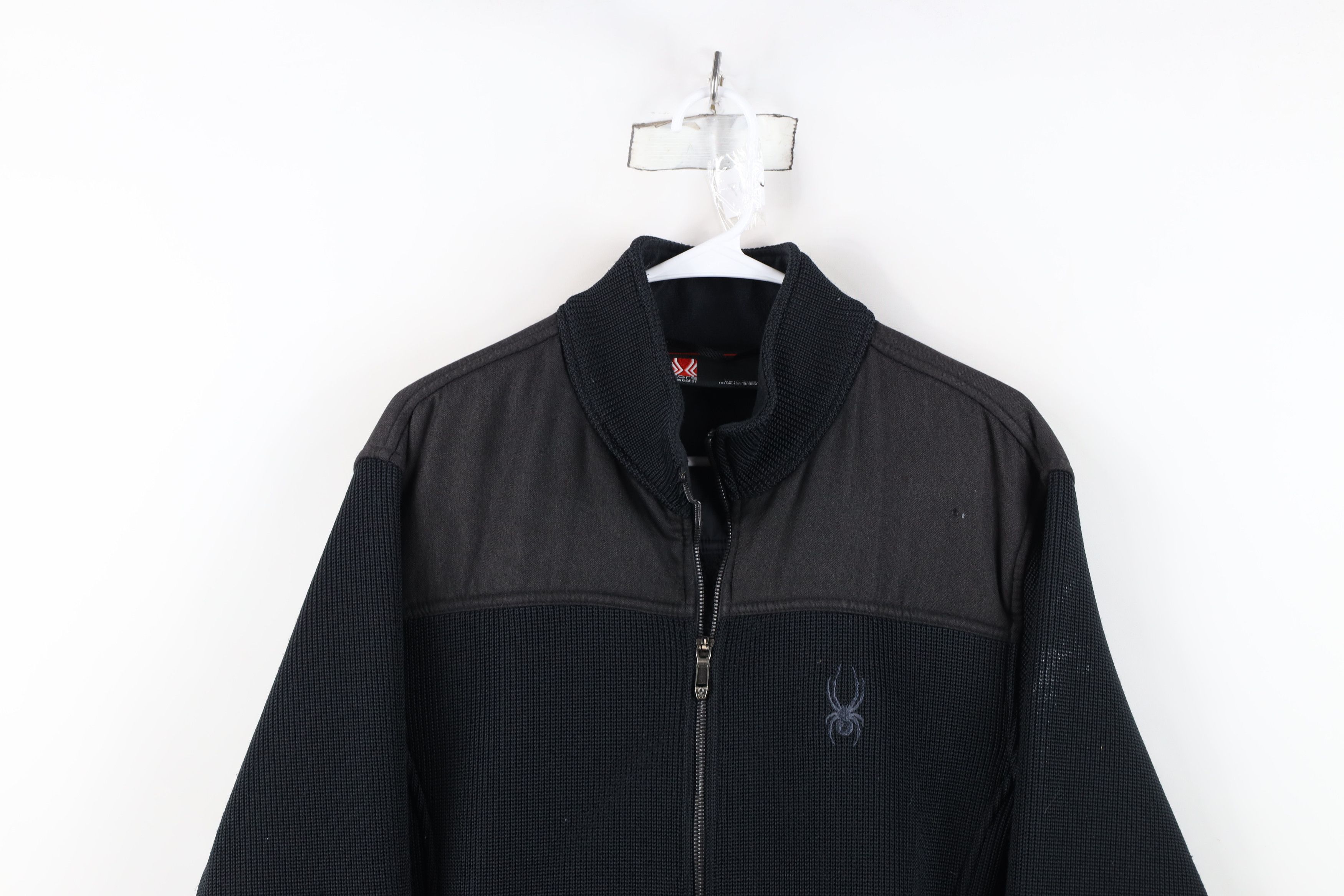 Spyder Spyder Spell Out Heavyweight Core Sweater Jacket Black Size US L / EU 52-54 / 3 - 2 Thumbnail