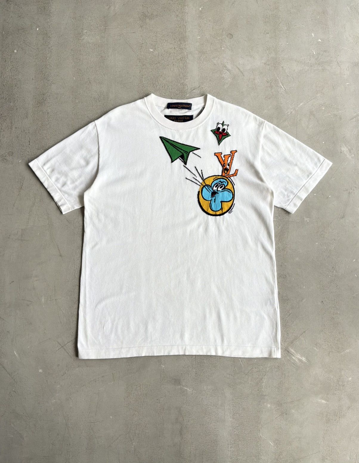 Louis Vuitton Louis Vuitton - Intarsia Comic Knit Tee Size US L / EU 52-54 / 3 - 1 Thumbnail