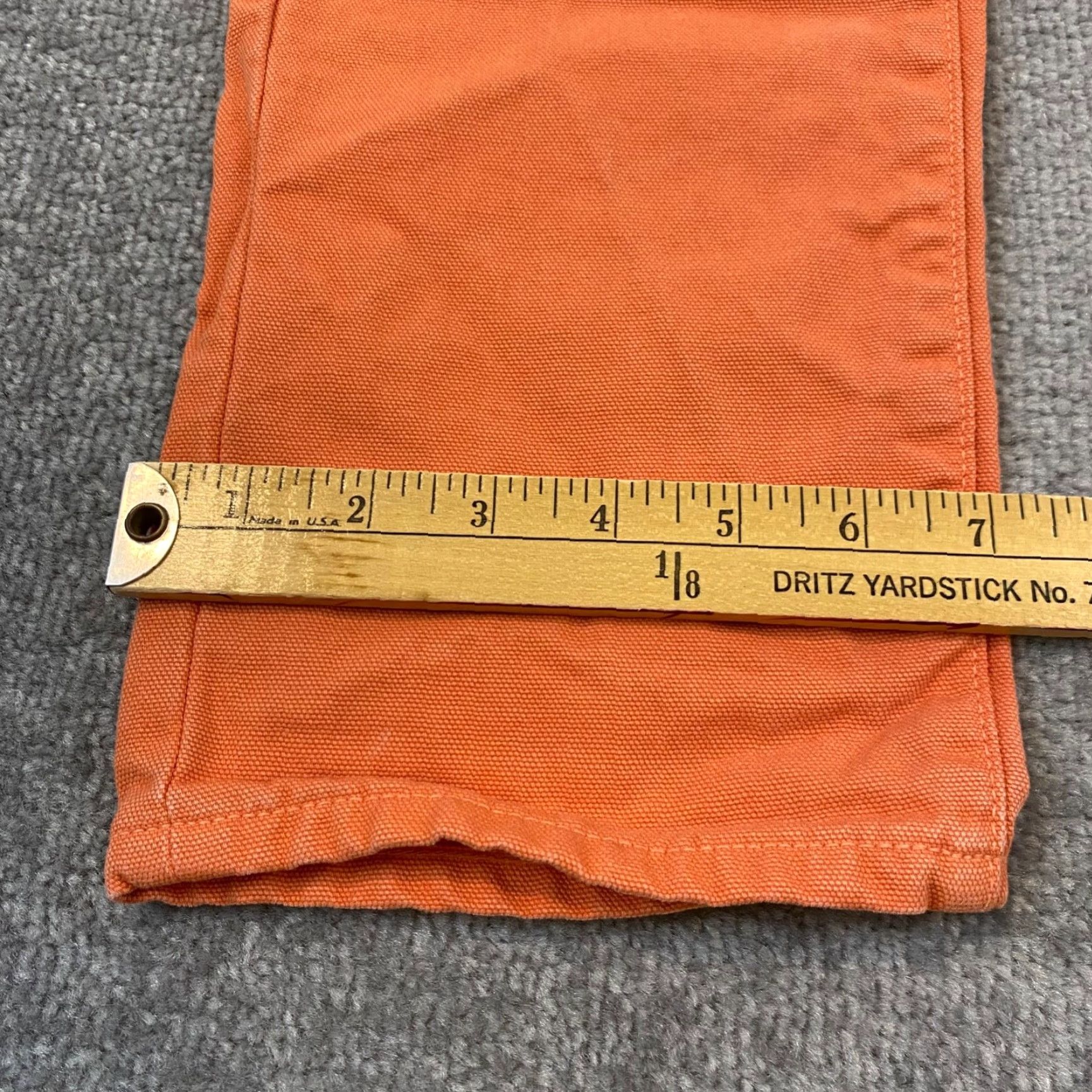 Sid Mashburn Sid Mashburn Jeans Mens 32x30 Straight Orange Button Fly Pants USA MADE 30x28.5* Denim Cotton 5-Pocket Regular Classic USA Mens Jeans Size US 32 / EU 48 - 5 Thumbnail