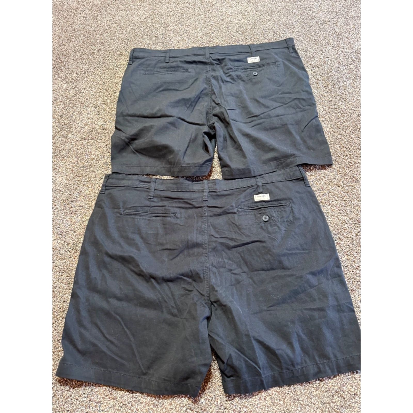 Wrangler Wrangler Mens Shorts 42 7" Inseam Black Flat Front Flex Stretch NEW TAGS LOT OF 2 Size US 42 / EU 58 - 2 Thumbnail
