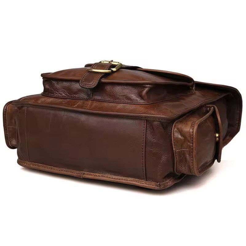 Genuine Leather Soft Genuine Leather Handmade Backpack Size ONE SIZE - 5 Thumbnail