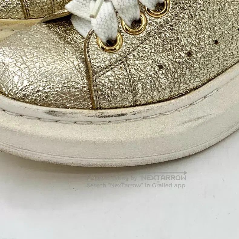 Alexander McQueen Alexander Mcqueen Golden lace-up thick-soled casual shoes Size US 5 / IT 35 - 9 Thumbnail