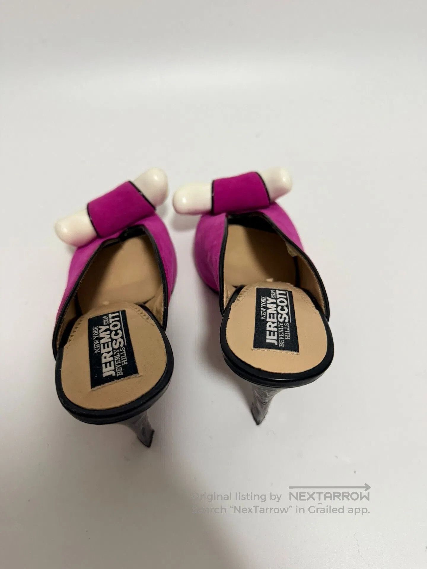 Jeremy Scott Jeremy Scott 2010SS Pink Bone Heel Mules. Size US 7 / IT 37 - 5 Thumbnail
