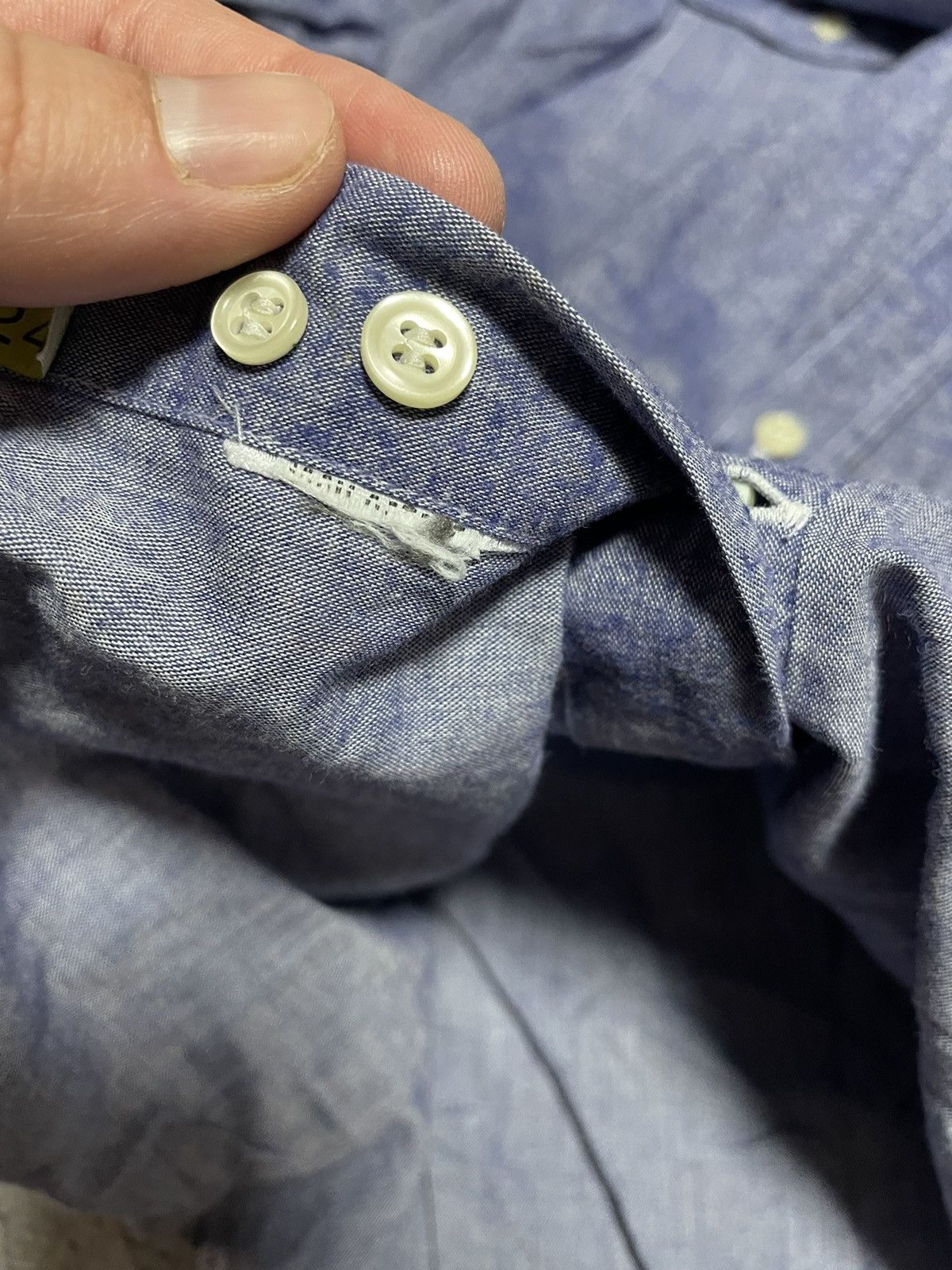 Maison Kitsune Maison Kitsune Striped Logo Button Up Shirt Size US M / EU 48-50 / 2 - 9 Thumbnail