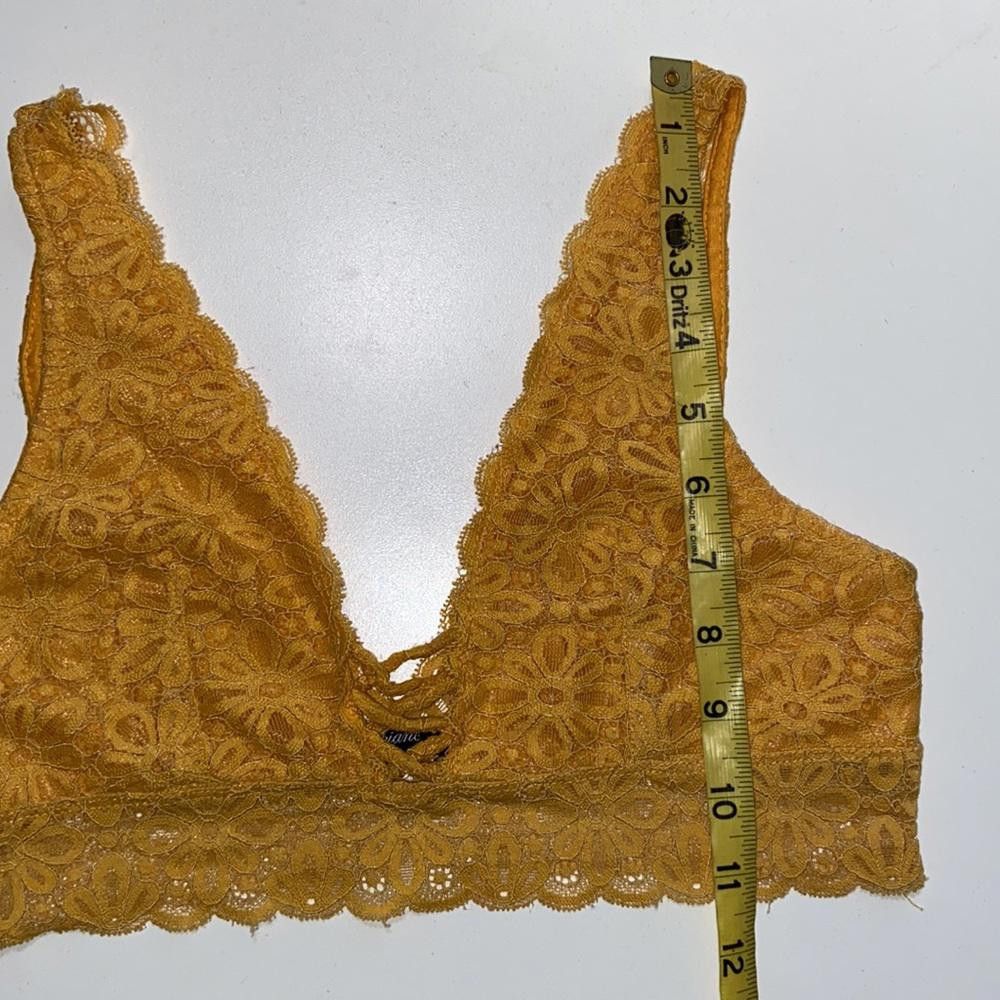 Designer Lace & Sheer Bralette Size Medium Size ONE SIZE - 2 Thumbnail