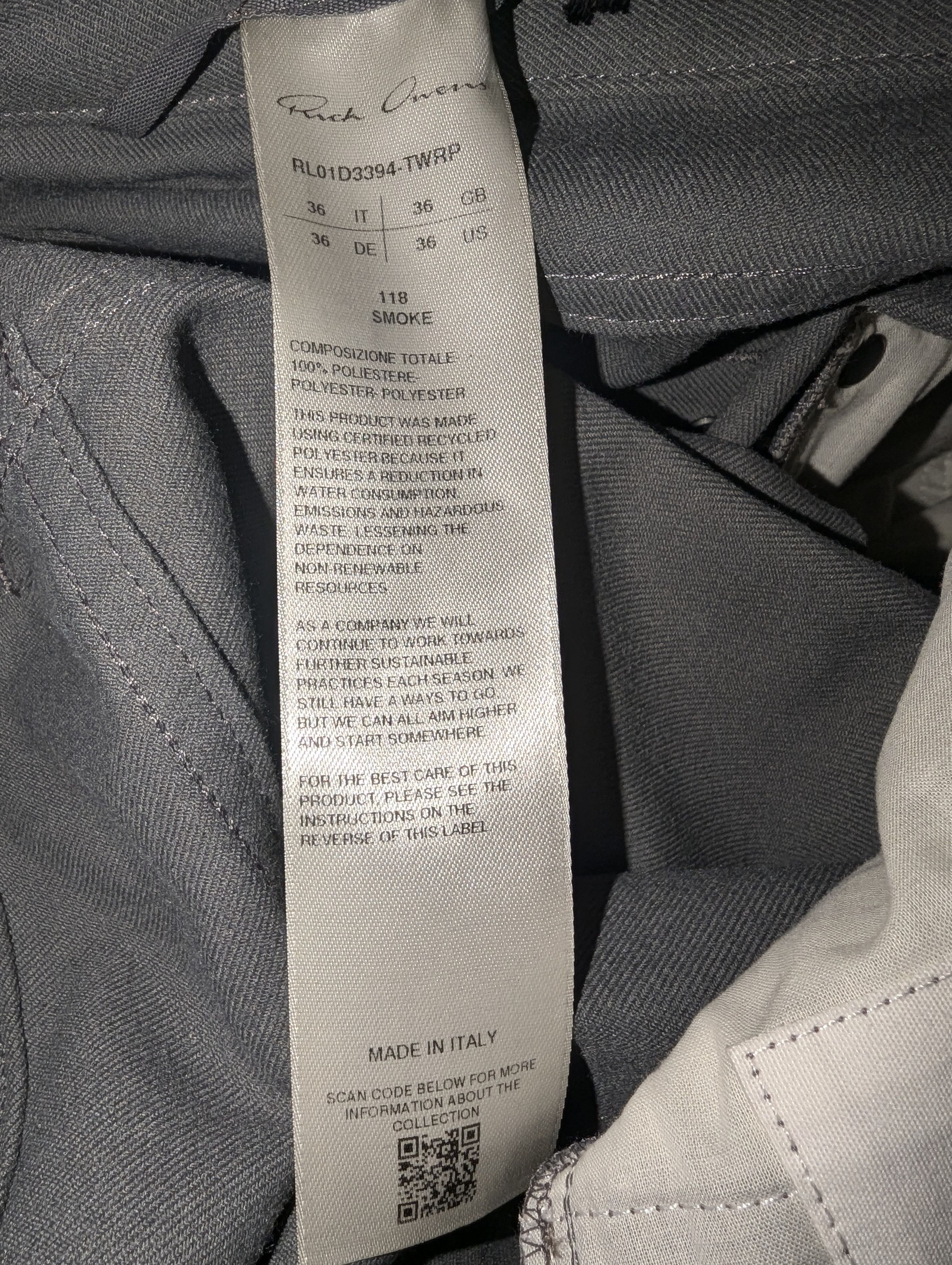 Rick Owens Rick Owens Jim Slim Fit Bootcut Pants Size US 36 / EU 52 - 8 Thumbnail
