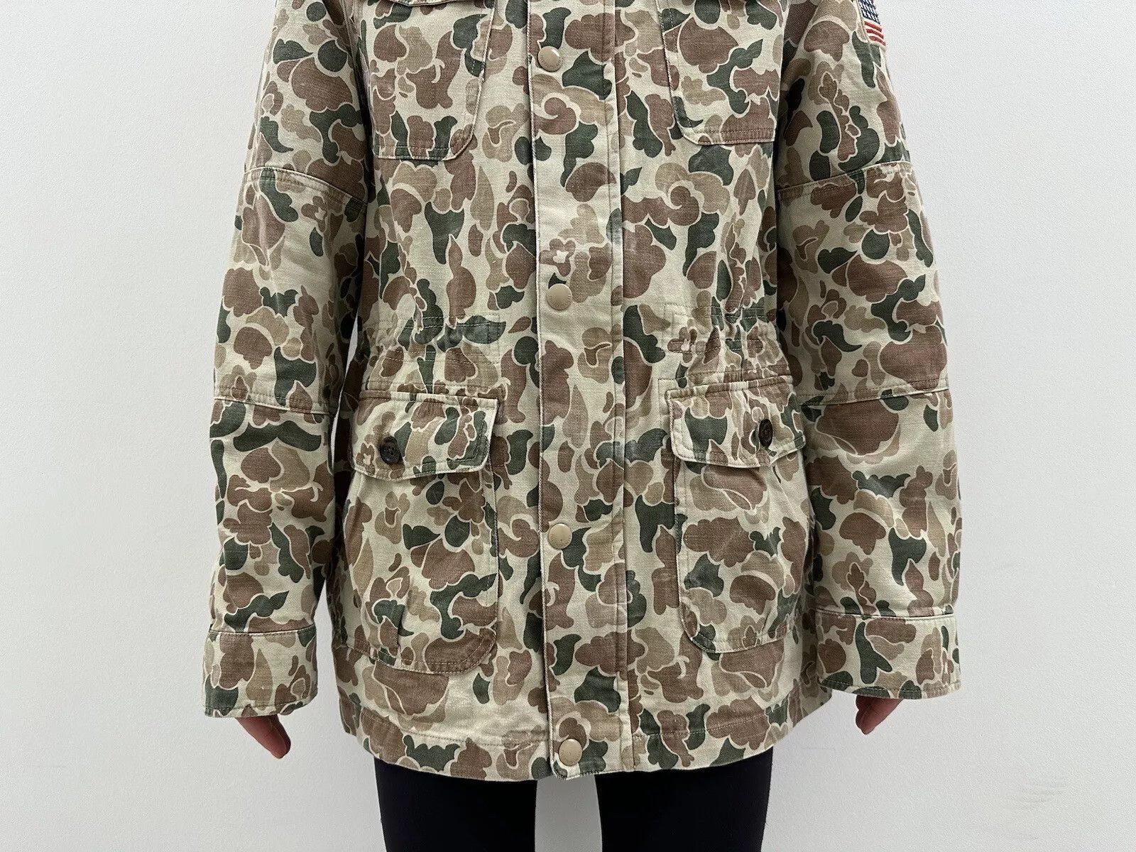 Polo Ralph Lauren Polo Ralph Lauren Military USA Flag Camo Women Jacket Army Size XXL / US 16-18 / IT 52-54 - 7 Thumbnail