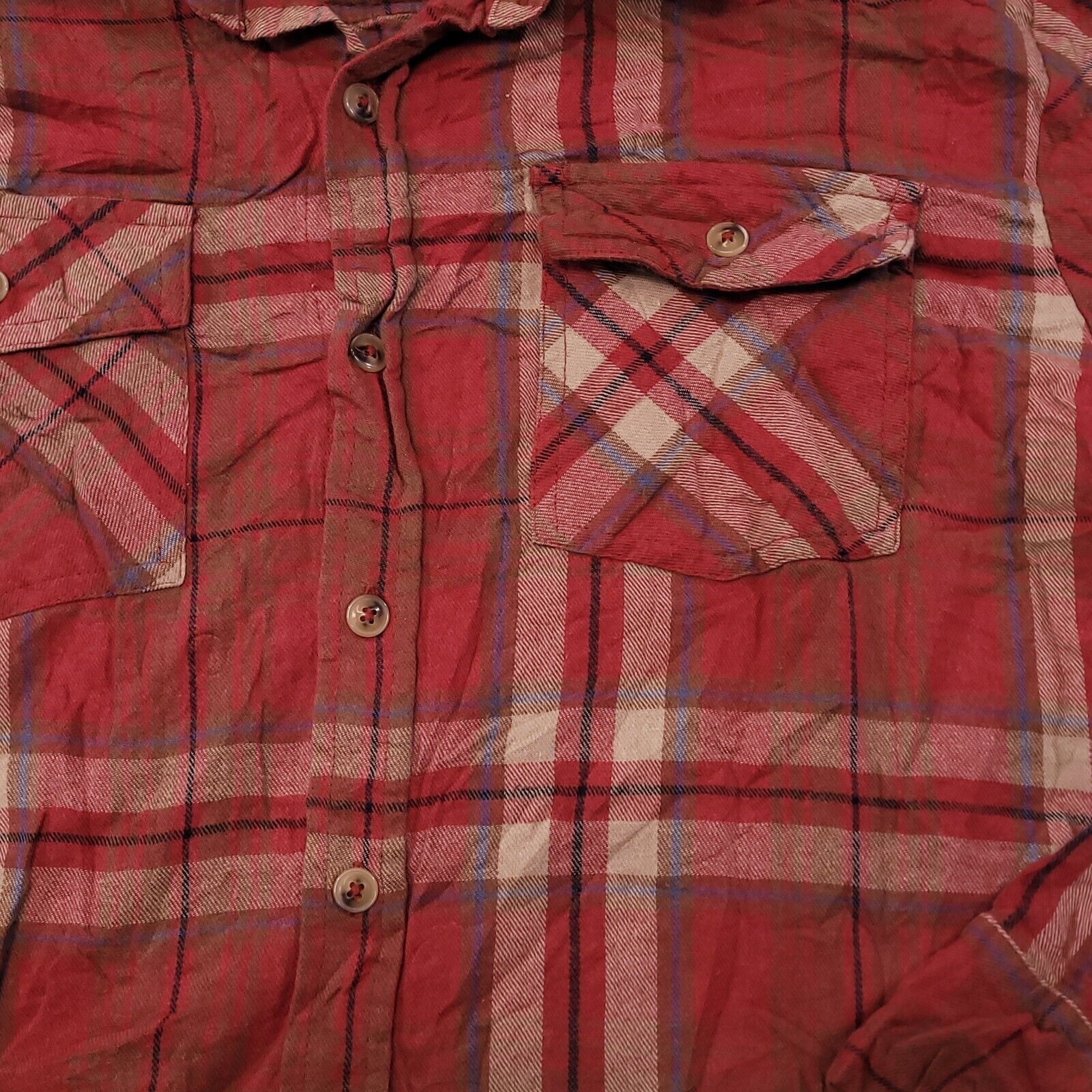 21 Men Twenty One Men Tartan Flannel Shirt Mens Size Large L Red Size US L / EU 52-54 / 3 - 4 Thumbnail