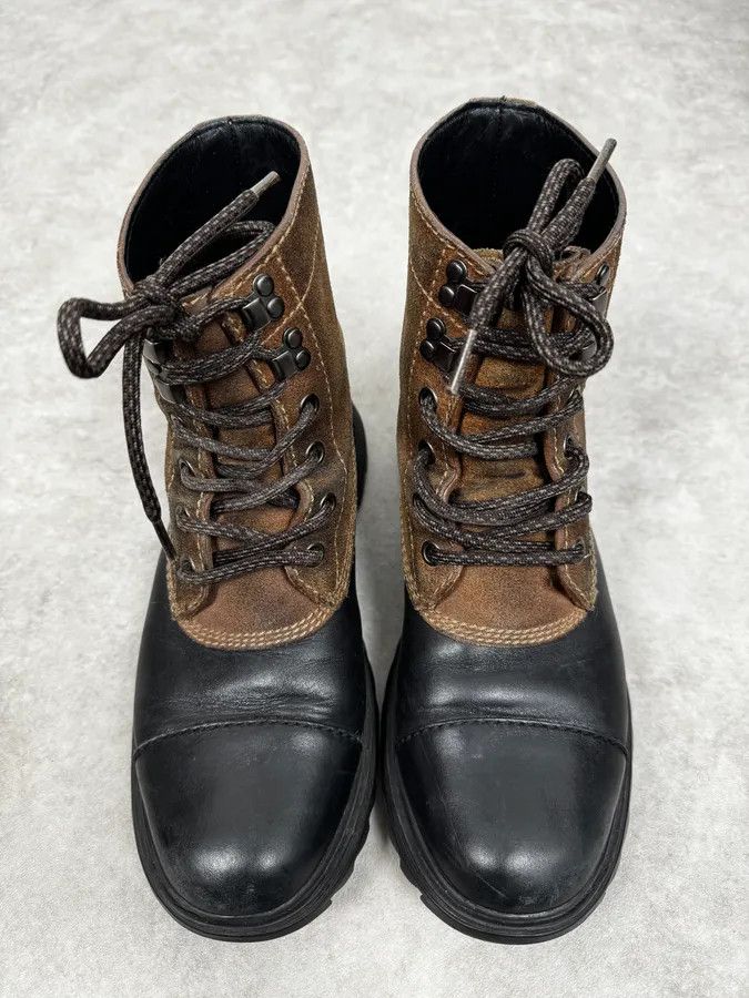 Prada 2000s Prada Brown Hybrid Suede Leather Hiking Boots Size US 9 / EU 42 - 4 Thumbnail