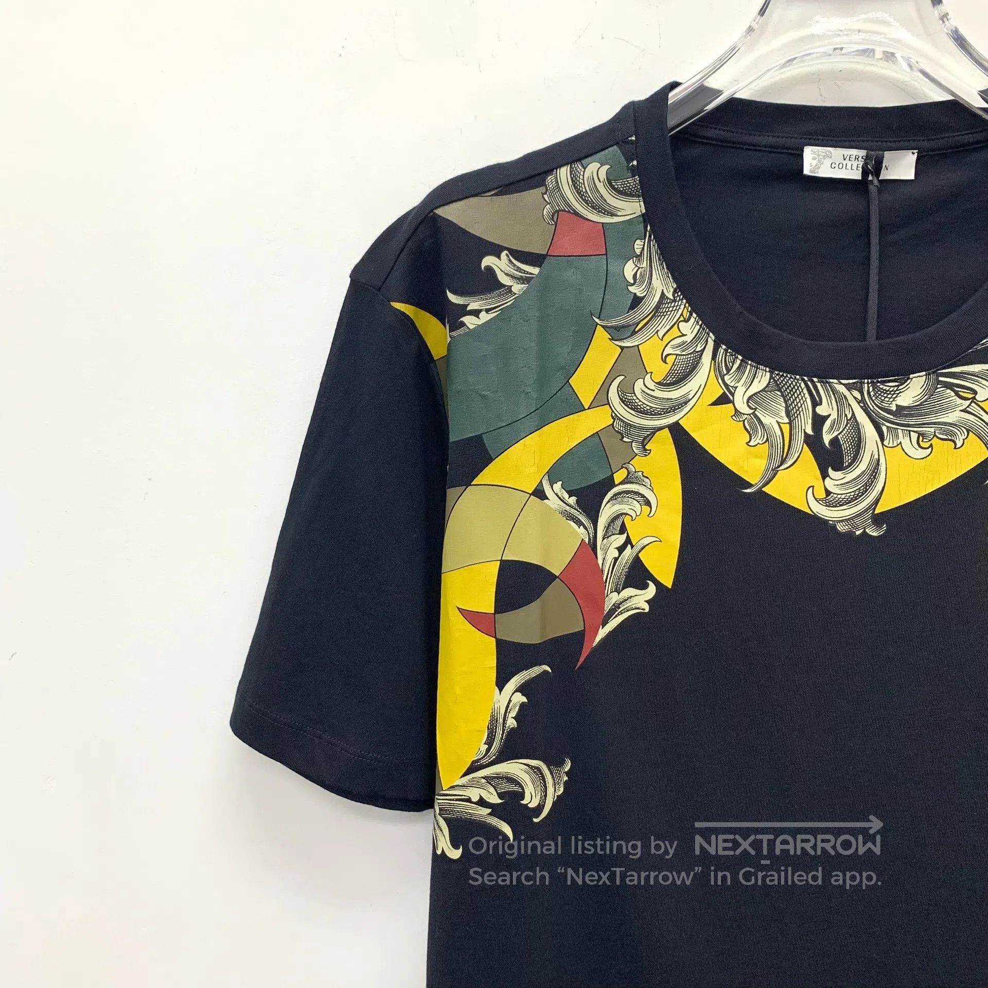 Other Versace Black pattern print cotton crew neck short sleeve Size US M / EU 48-50 / 2 - 3 Thumbnail