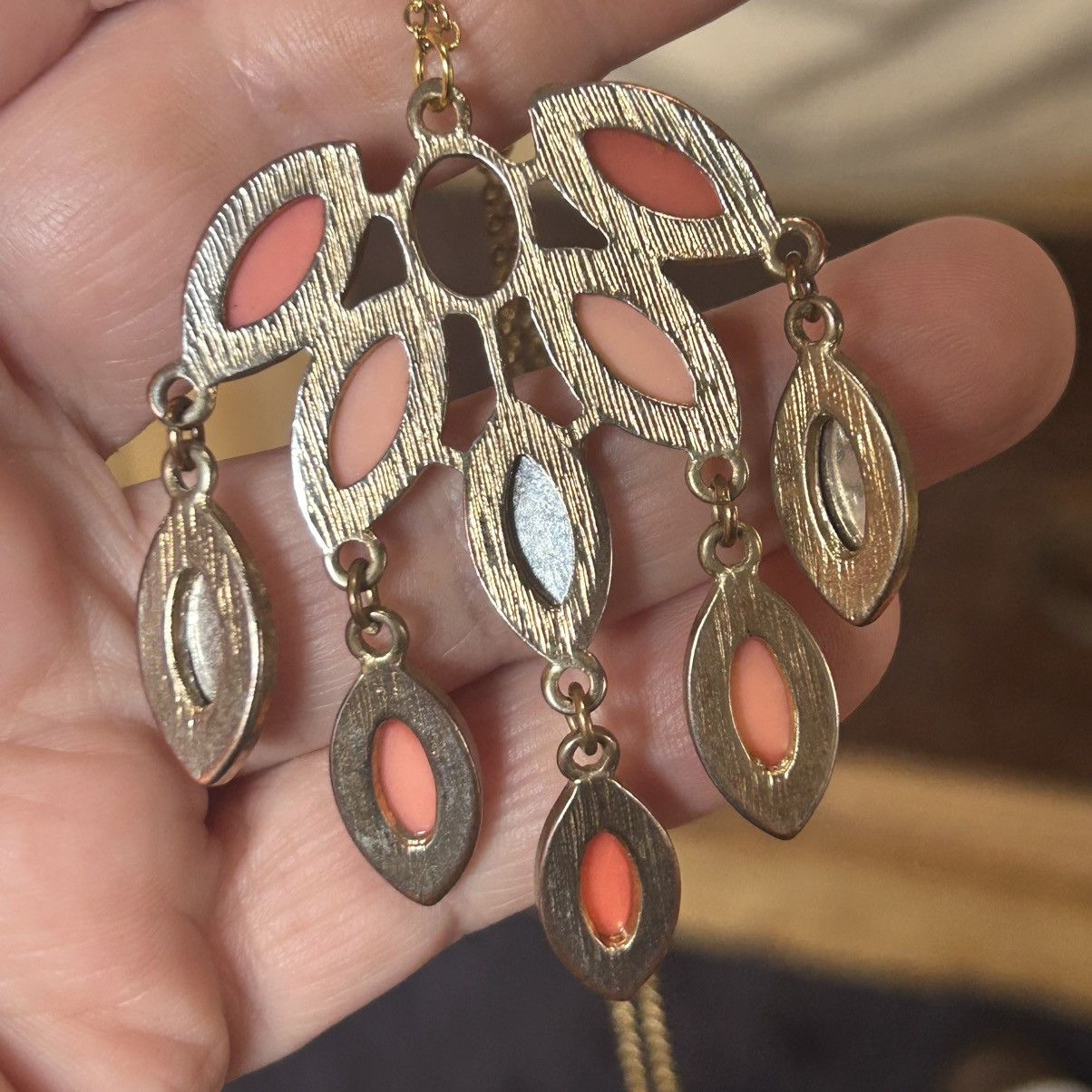 Handmade Handcrafted vintage repurpose faceted marquis necklace Size ONE SIZE - 6 Thumbnail