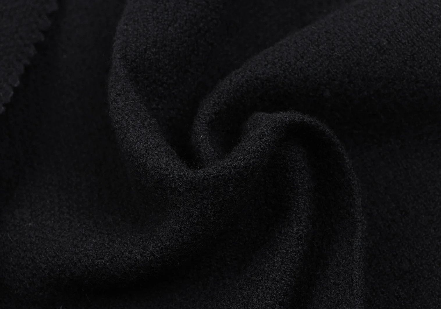 Dolce & Gabbana Wool Fringe Stole in Black Size ONE SIZE - 6 Thumbnail